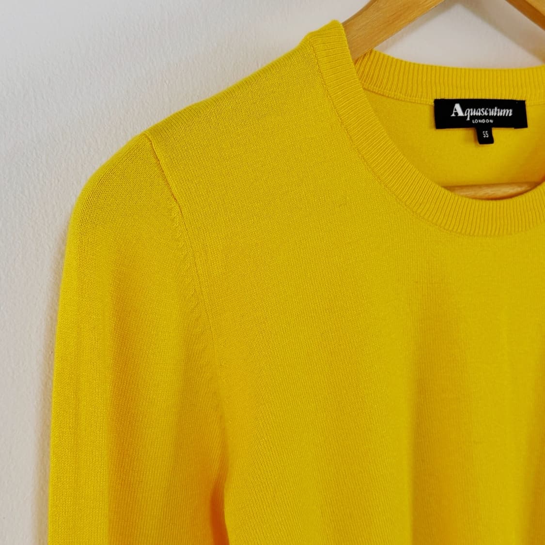 [55] 아쿠아스큐텀 실크 라운드넥 니트 상품이미지3