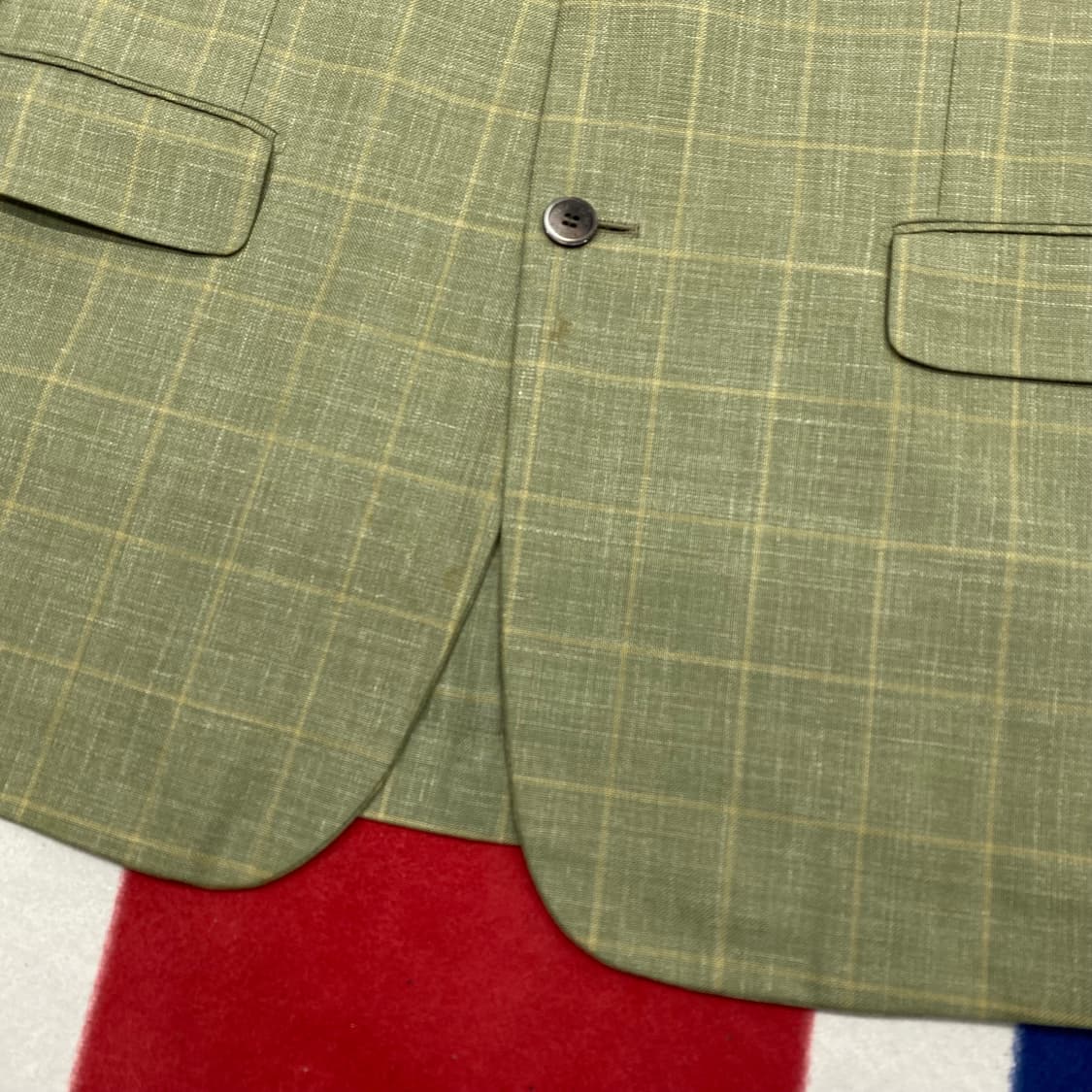 YSL 체크 블레이져 실측 105 상품이미지4