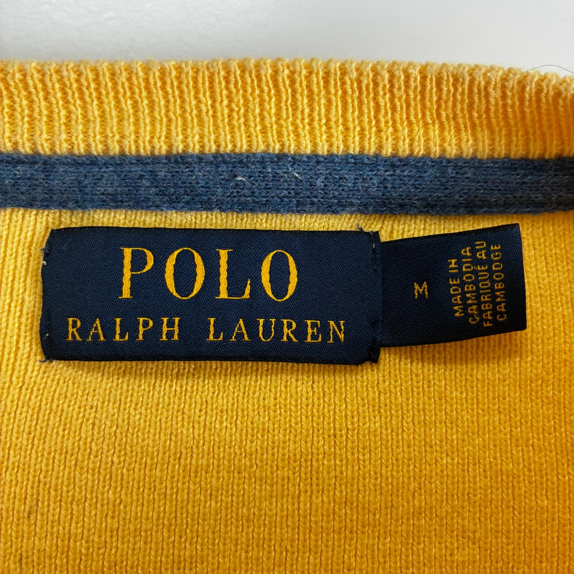 Polo 폴로 랄프로렌 신형 옐로우 코튼 라운드 니트 상품이미지5