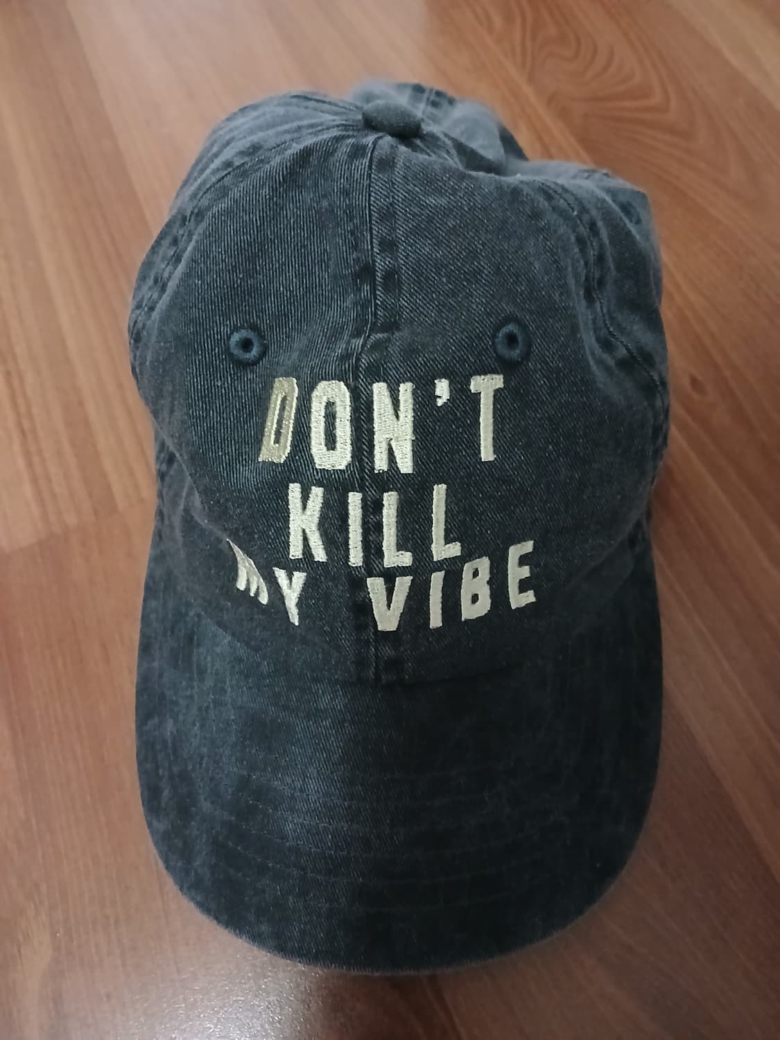 앤초비 빈티지 워싱 볼캡 "DON'T KILL MY VIBE" 상품이미지1