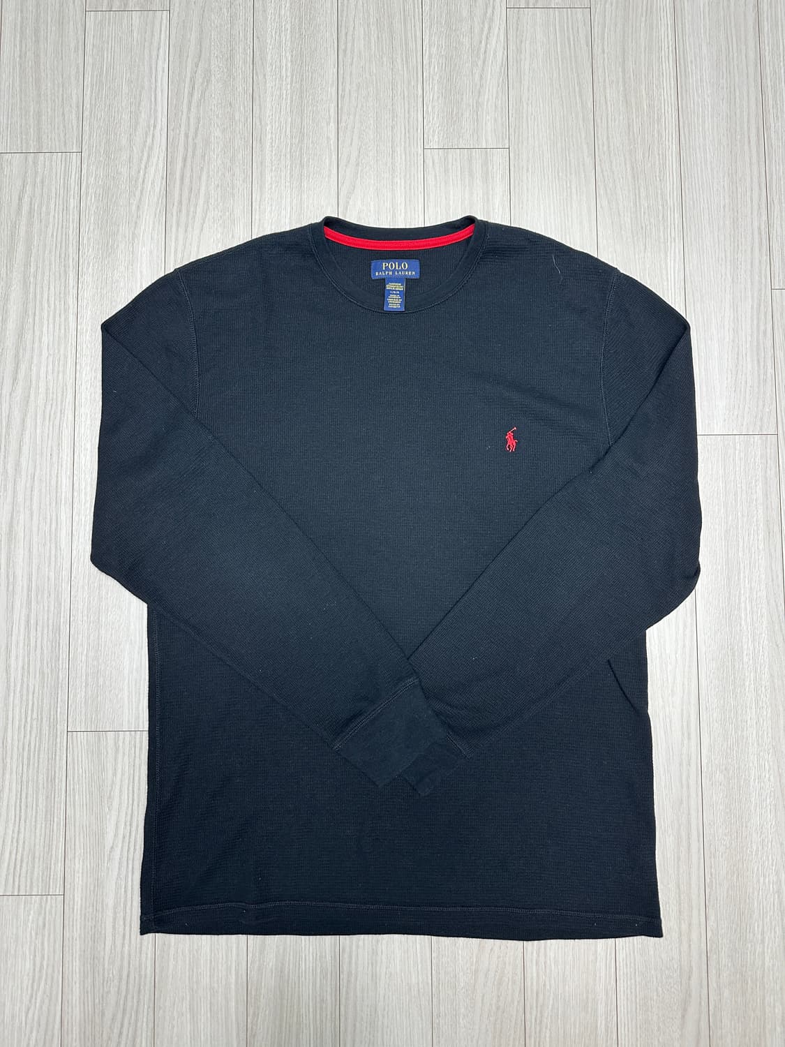 [L] 폴로 와플 써멀 롱슬리브 상품이미지1