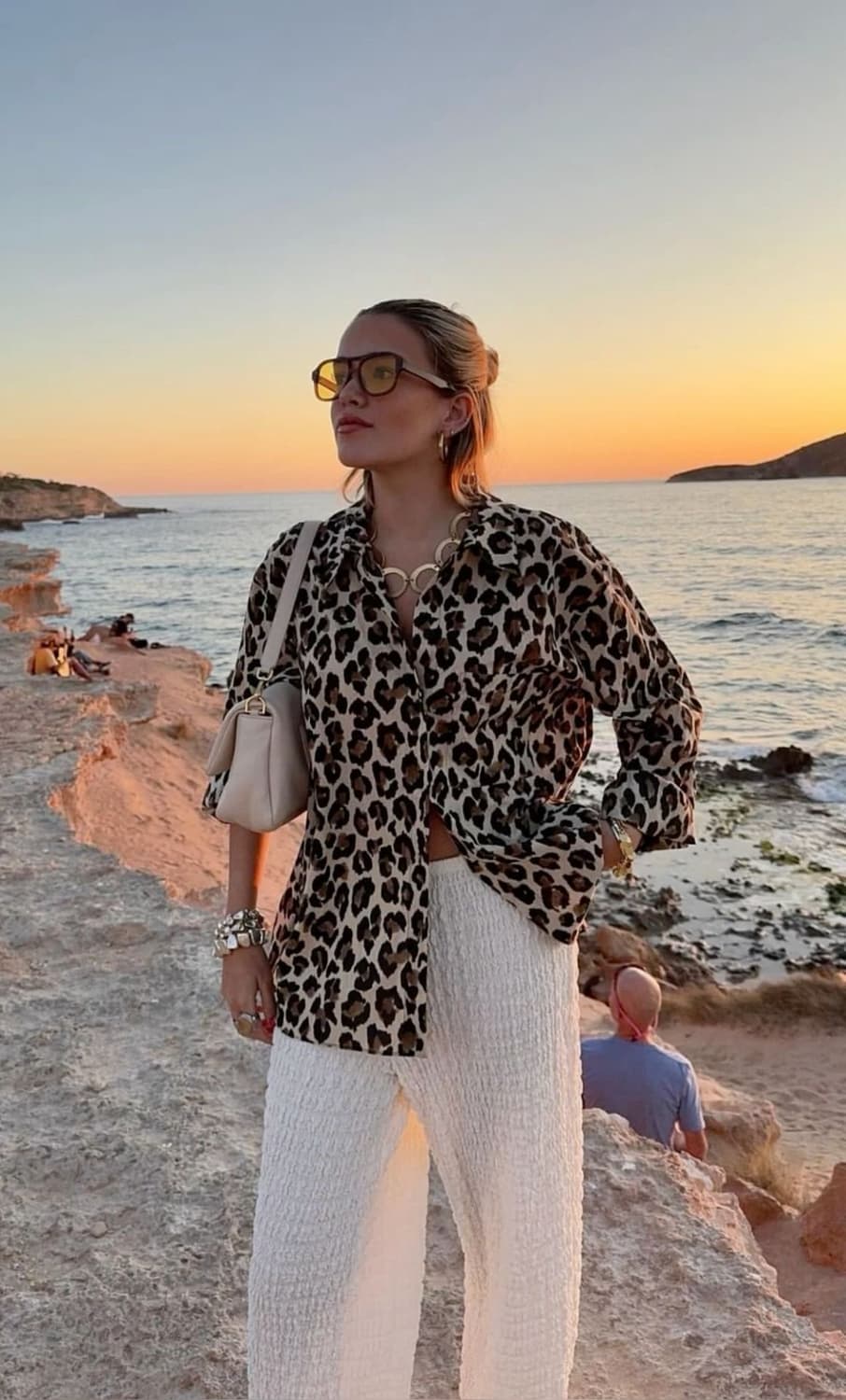 미국빈티지_레오파드 블라우스 호피블라우스 상품이미지8