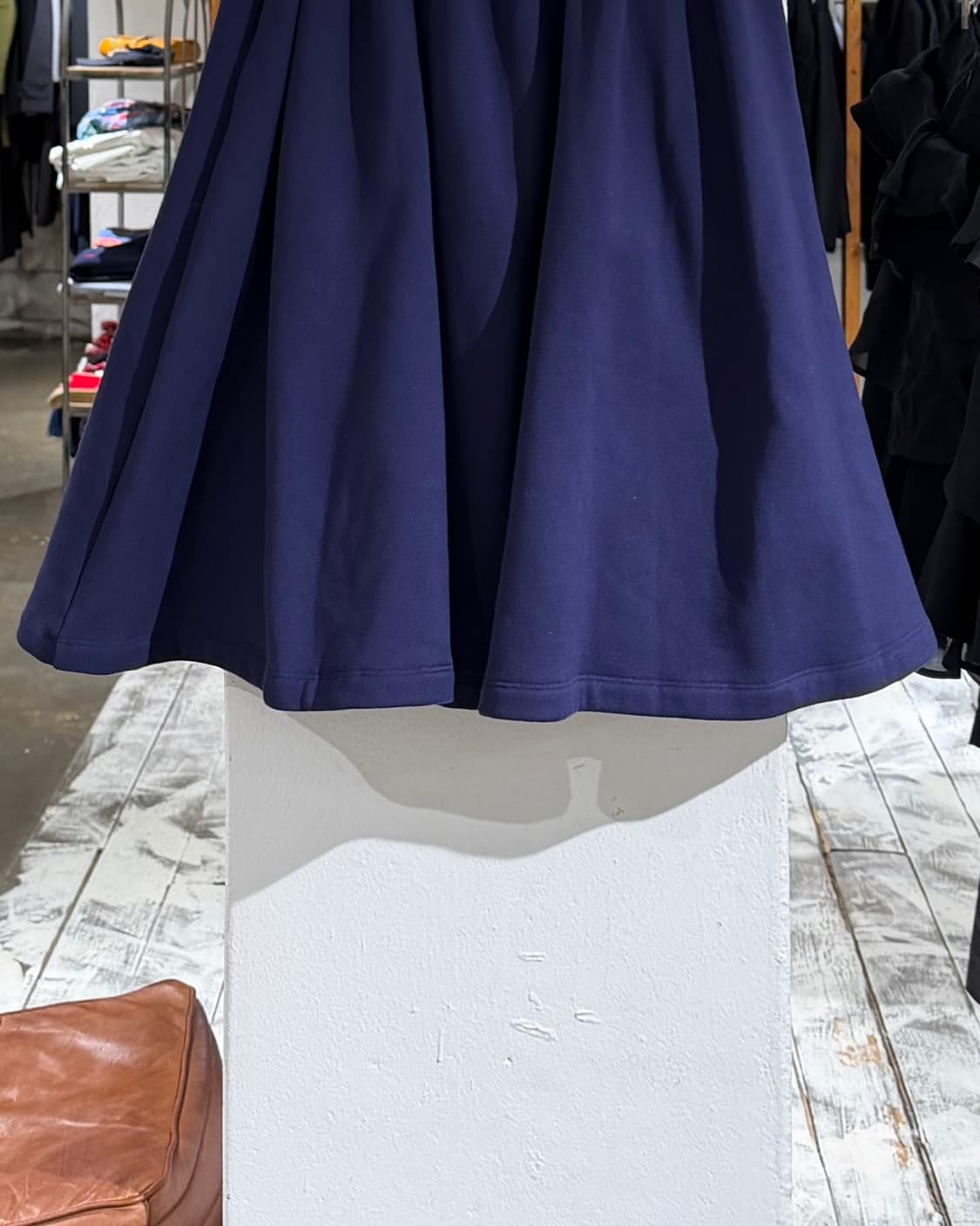 마르니 네이비 기모 플레어 스커트 상품이미지6