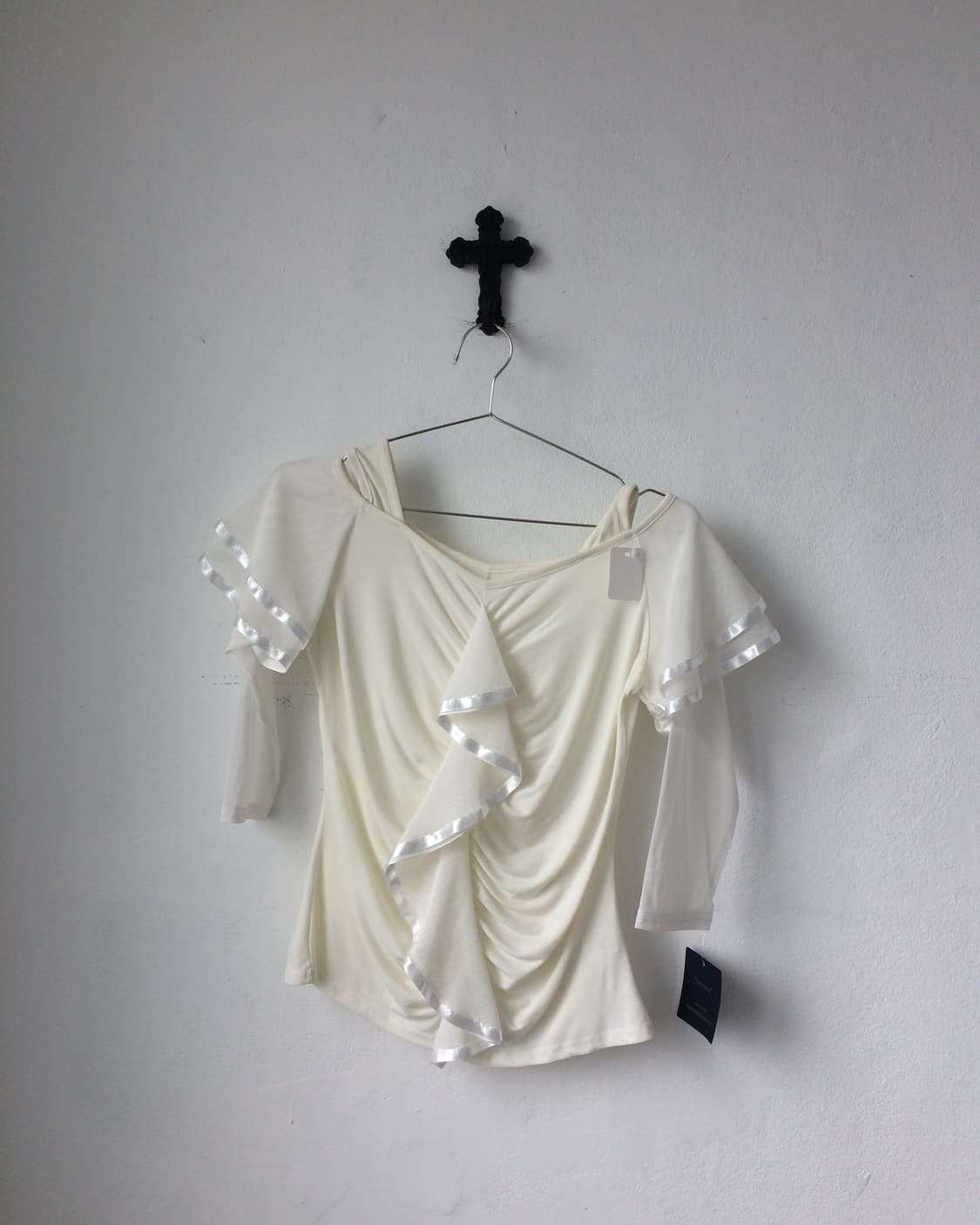 Shirring mesh top 상품이미지2
