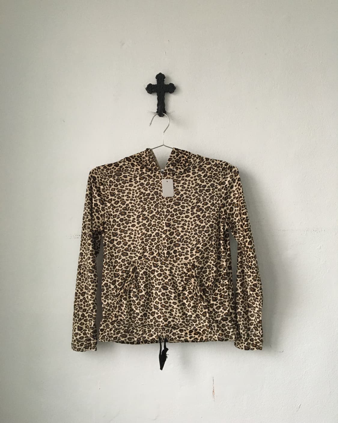 Velvet leopard pattern hood 상품이미지1