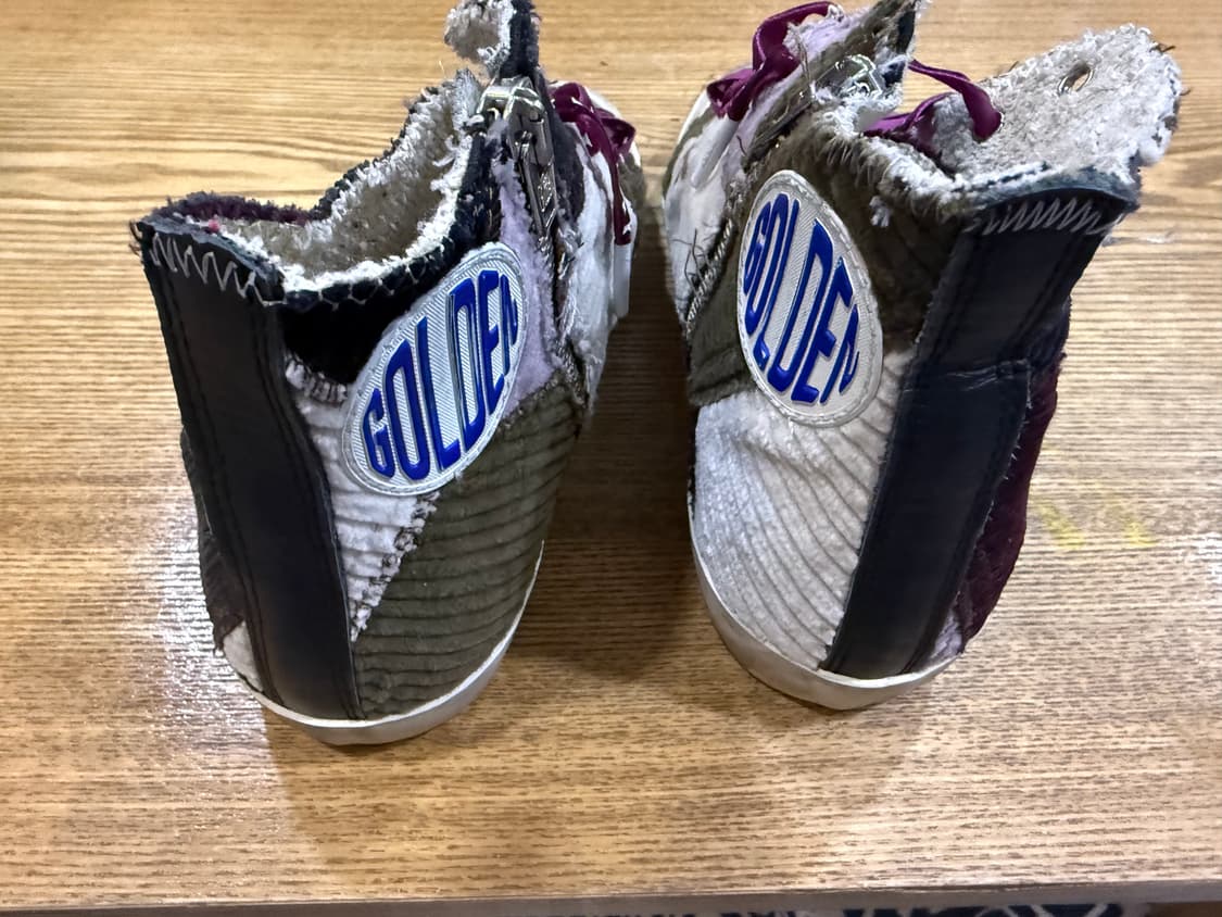 골든구스 하이탑 스니커즈 퍼플 스타 francy 240(37) 상품이미지5