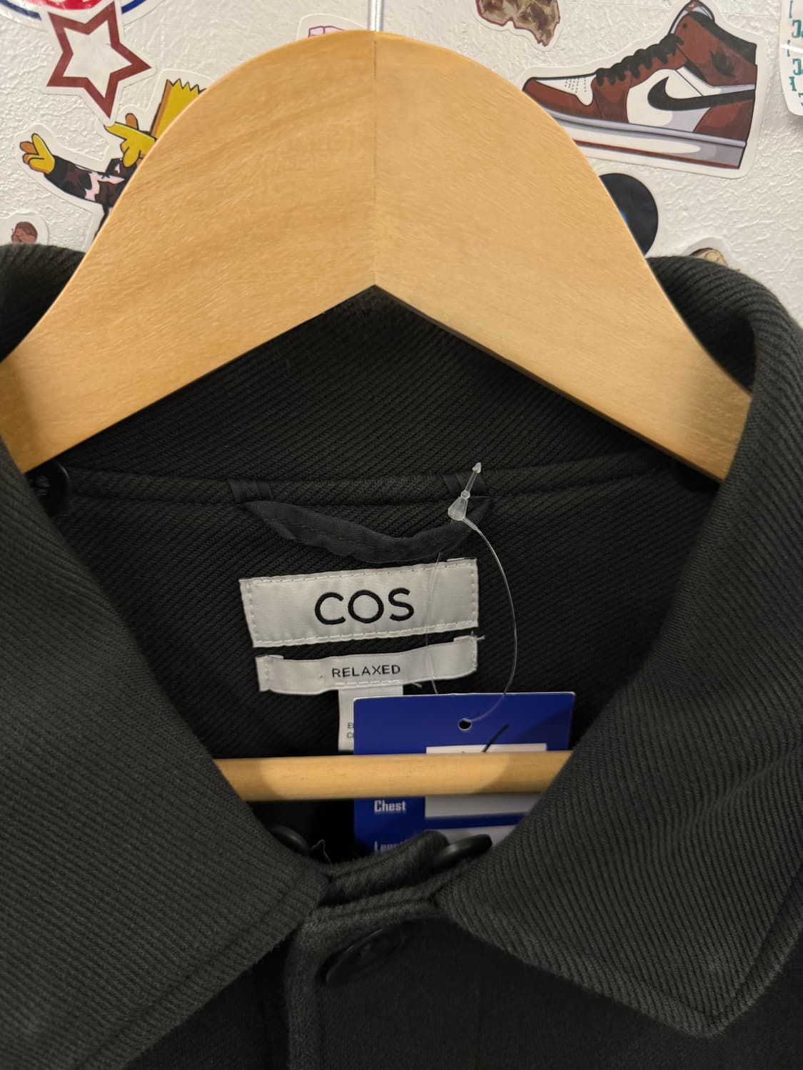 COS 코스 칼라 트윌 그린 자켓 L 상품이미지5