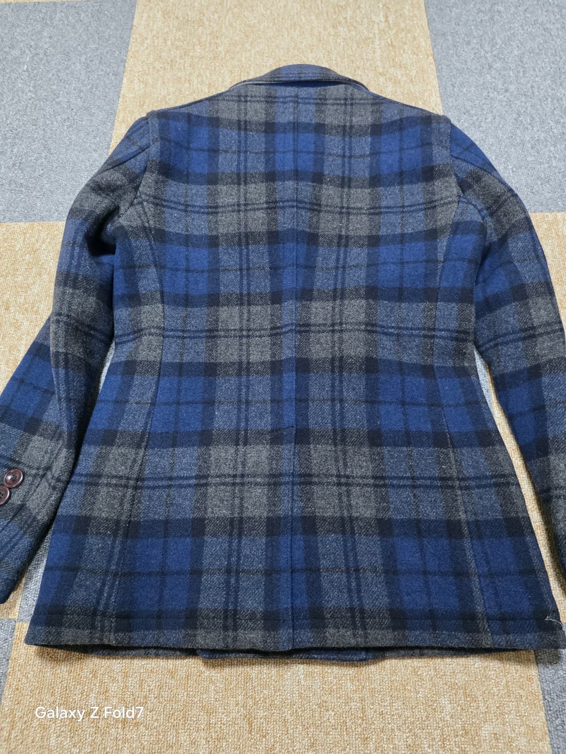 헤지스 모직 코트 타탄 체크 피코트 [95] 상품이미지10