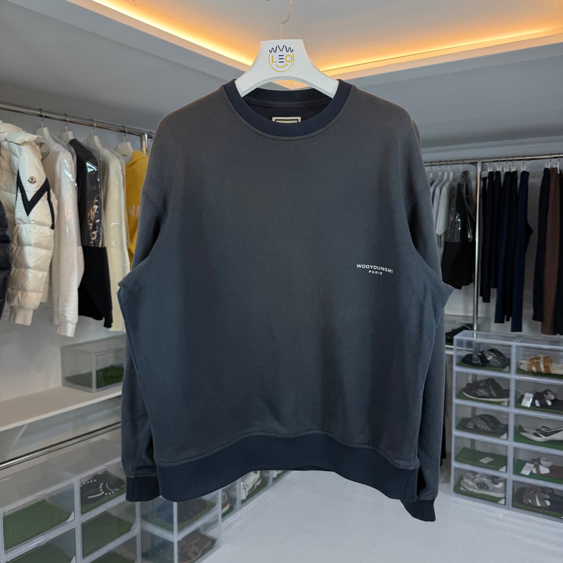 우영미 플라워 백로고 맨투맨 상품이미지3