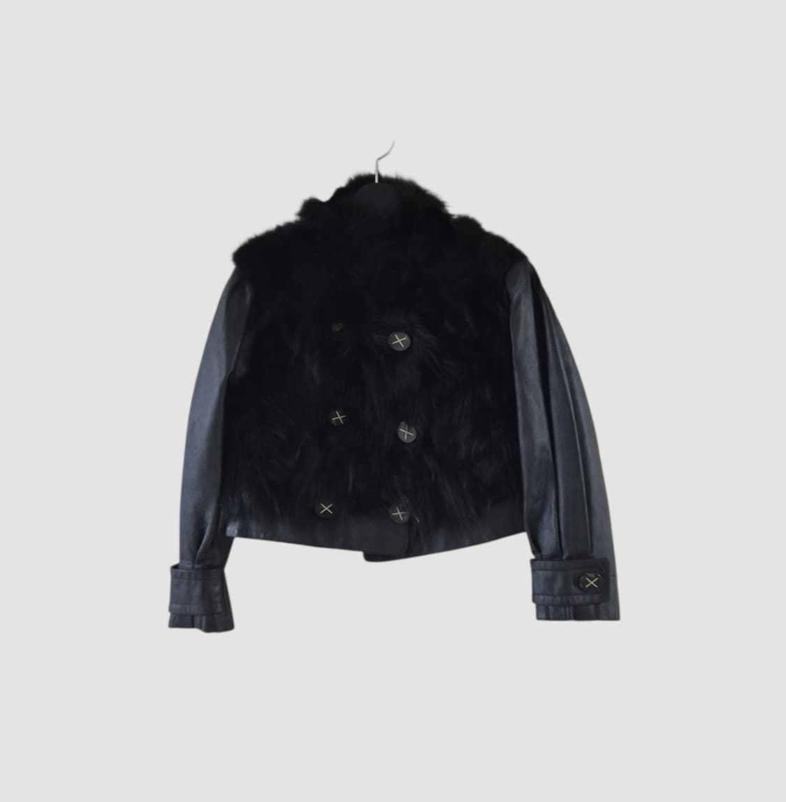 [55]빈티지 y2k 리얼가죽 크롭 숏자켓 Women 상품이미지1