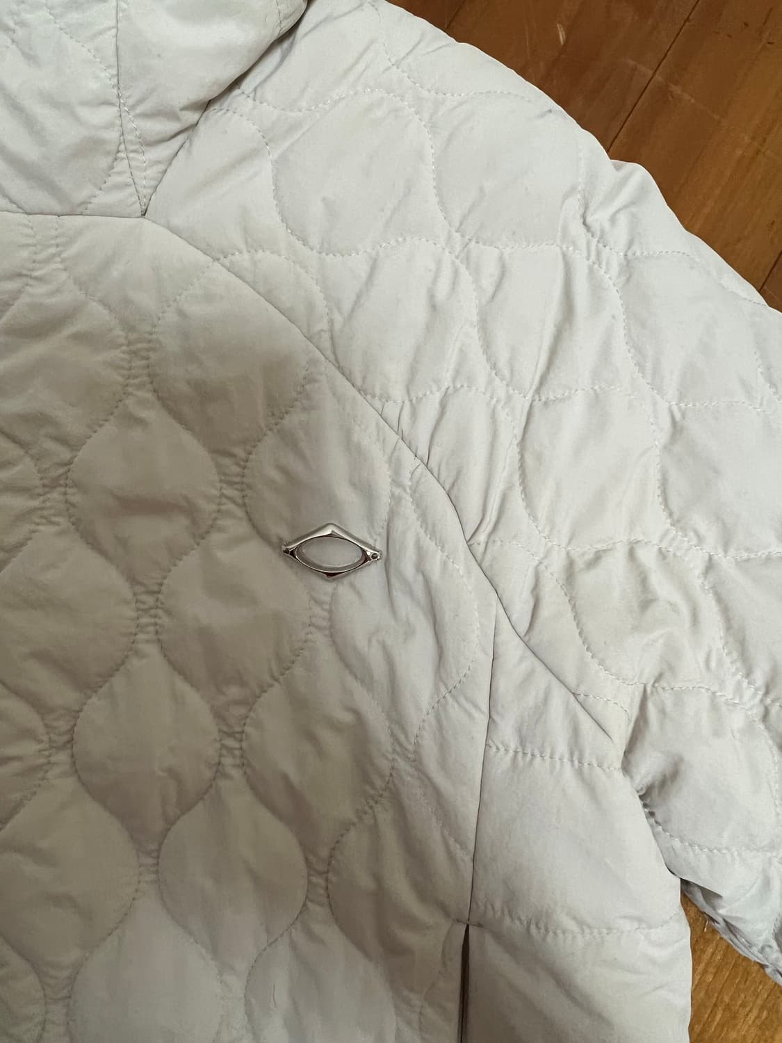 미스치프 퀼티드 후디드 자켓 아이보리 S 상품이미지4