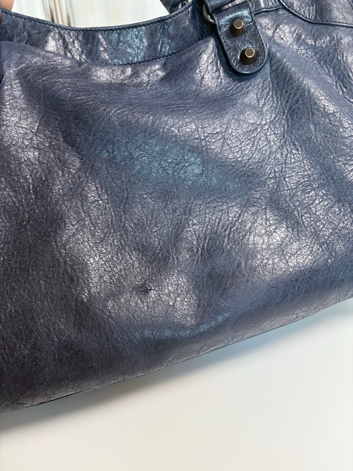 발렌시아가 시티 모터백 다크네이비 상품이미지6