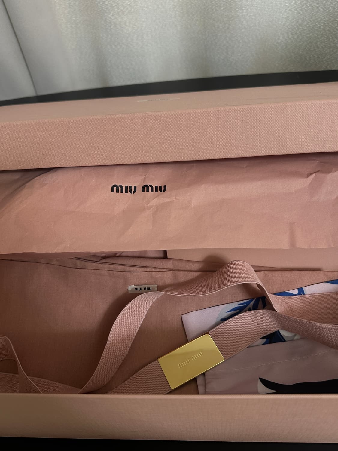 미우미우 벨티드 스트랩 레더 롱 부츠 38.5 상품이미지5