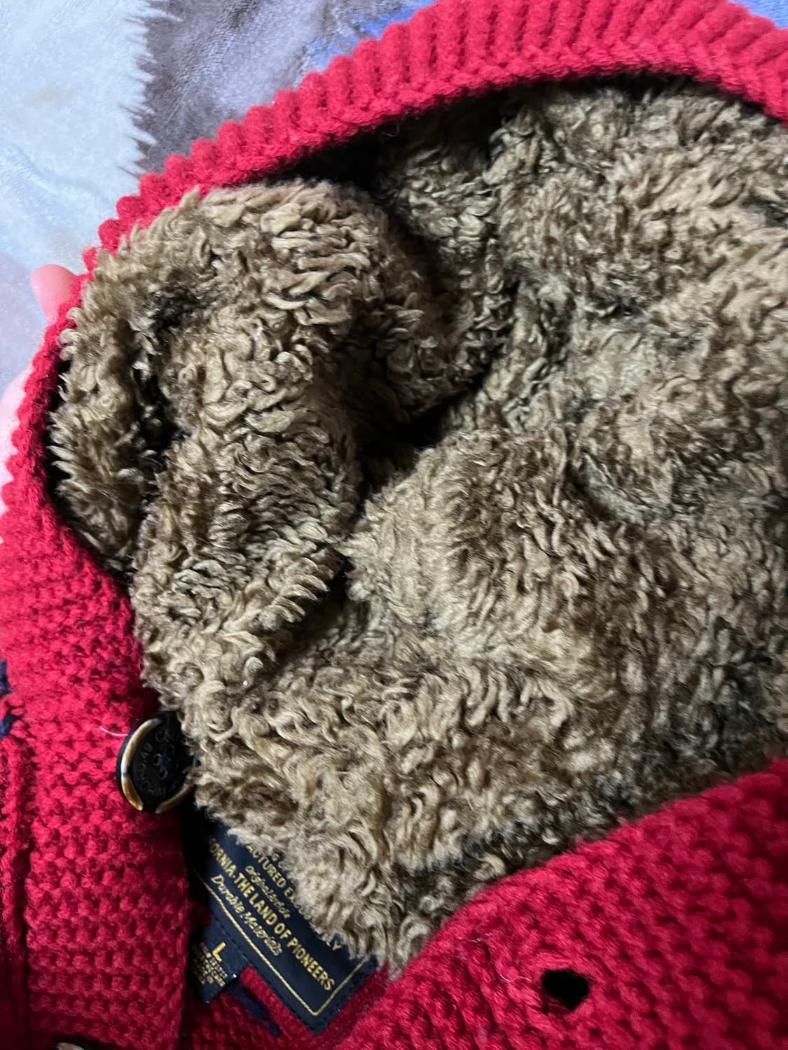 [S] 울80 니트 후드 판매합니다! 상품이미지3