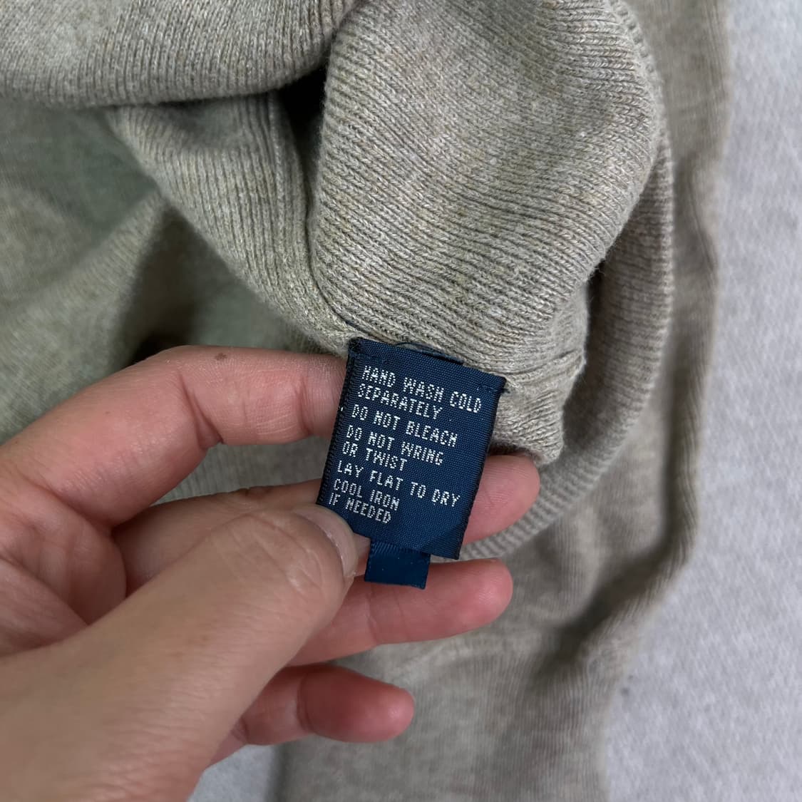 105 폴로 랄프로렌 코튼 베이지 니트 상품이미지4