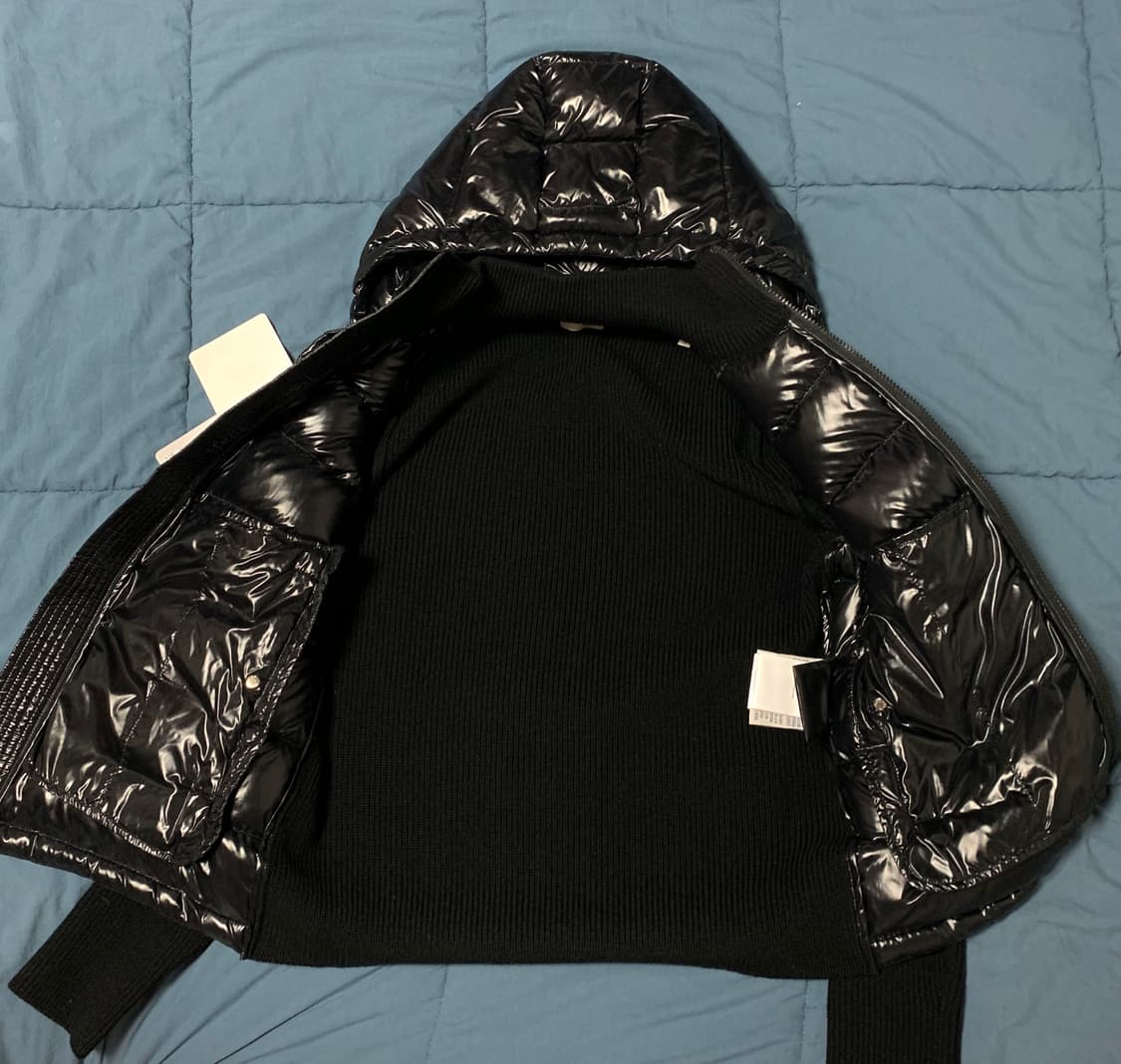 (S) 몽클레어 니트 후드 패딩 자켓 상품이미지3