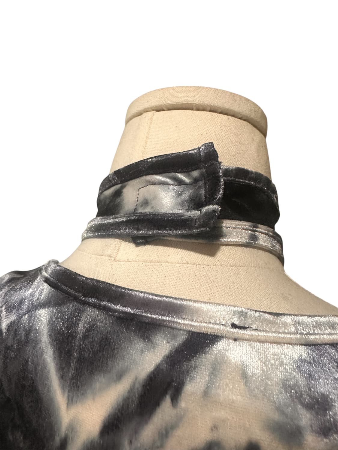 빈티지 아방가르드 y2k 타이다이 벨벳 탑 상품이미지3