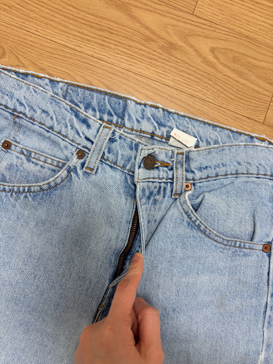 리바이스 505 데님 팬츠 오렌지탭 상품이미지3