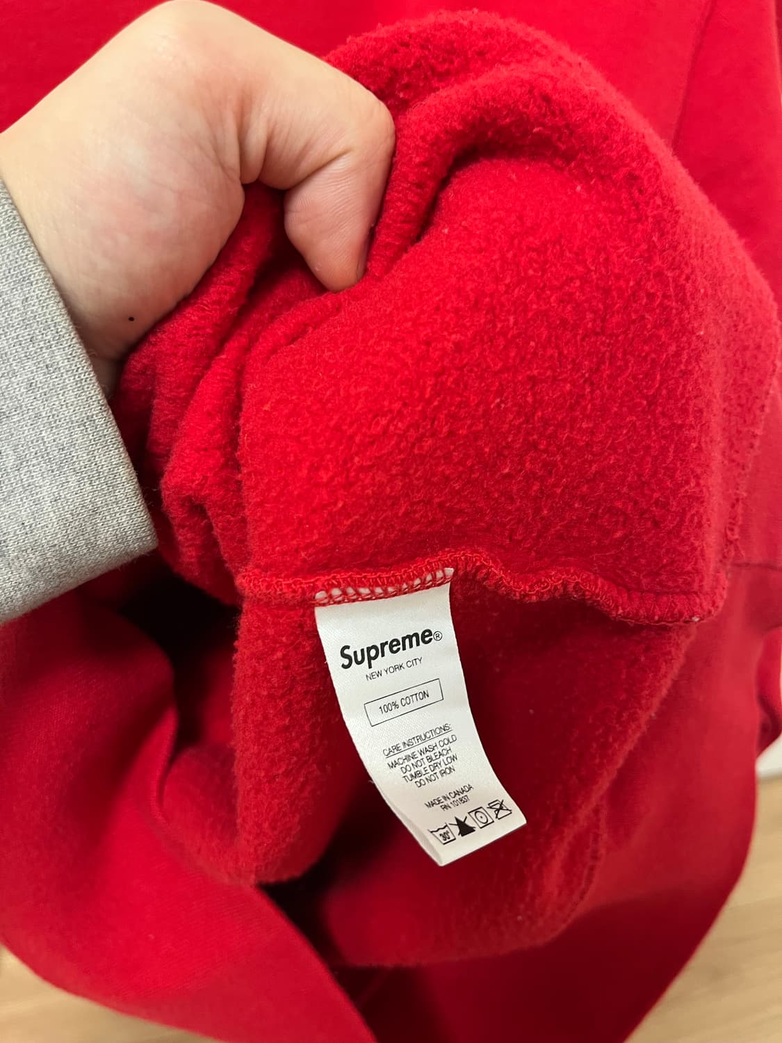 슈프림 19F/W  Fuck You 크루넥 레드 M 상품이미지4