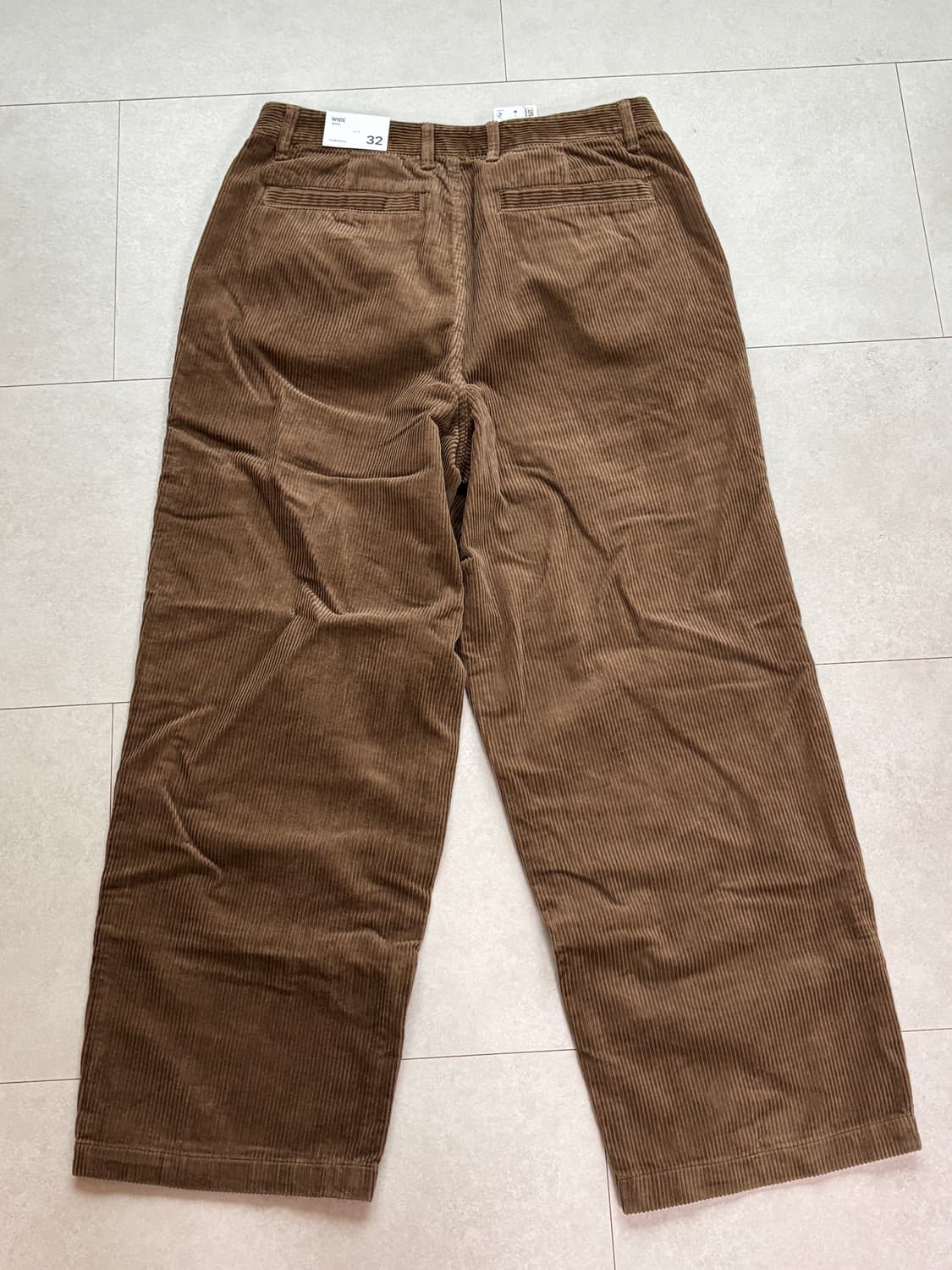 스파오 와이드 코듀로이 팬츠 32 브라운 새상품 상품이미지5