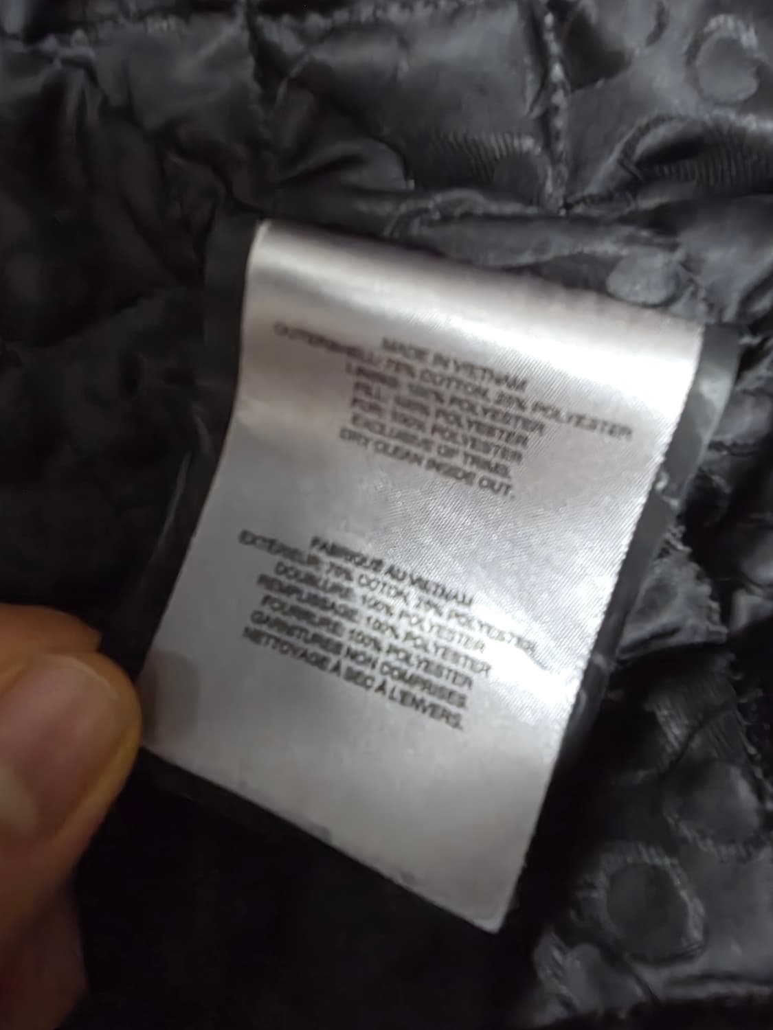 무스너클 블랙 메탈 로고 패딩 안감 후드 집업 L (지퍼수선요망) 상품이미지5