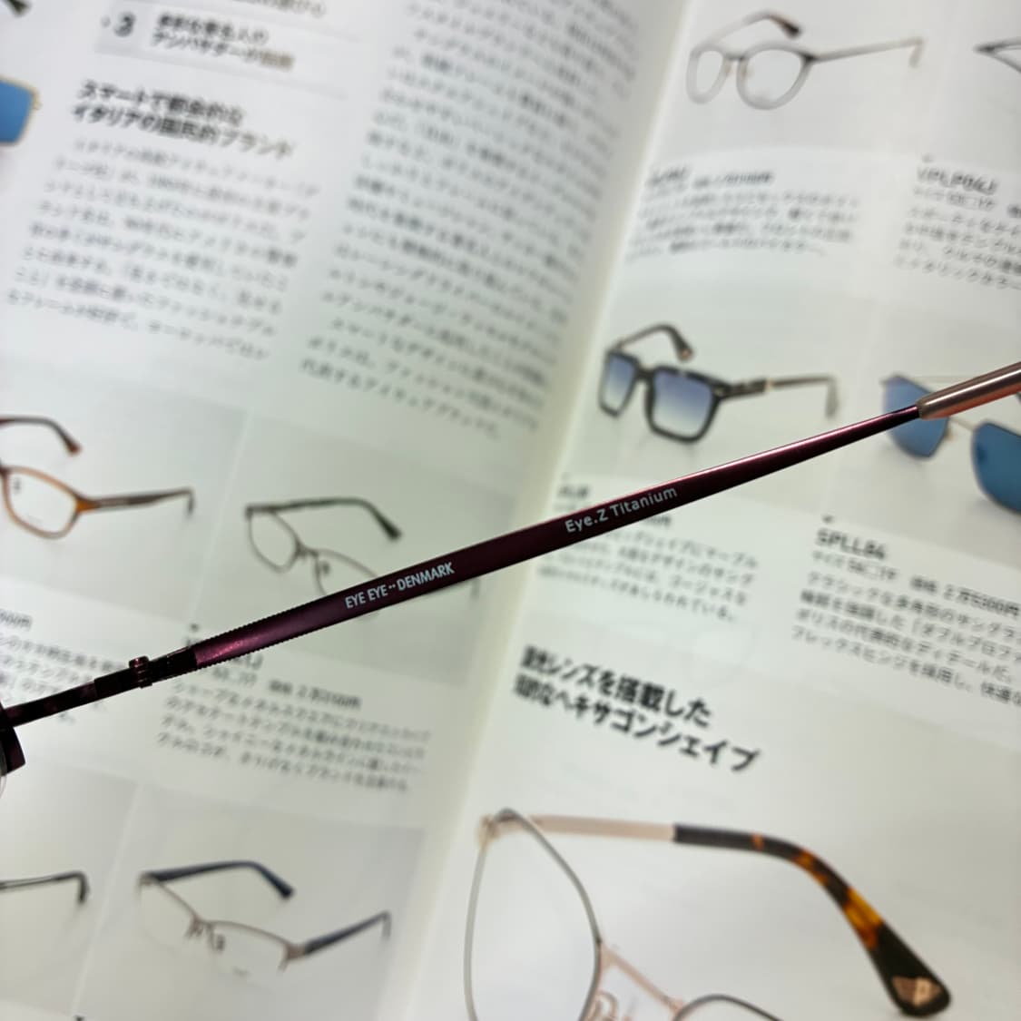 EYE EYE DENMARK 반무테 티타늄 버건디 안경 상품이미지5