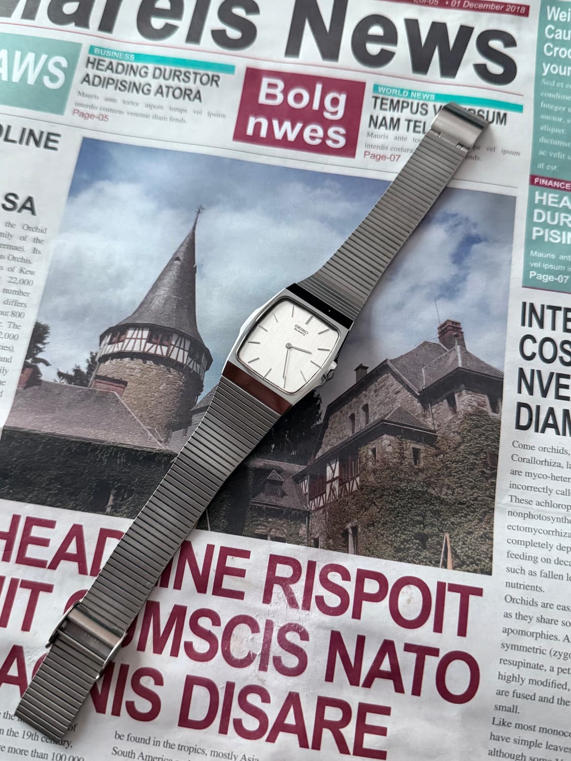 세이코 Seiko 쿼츠 스퀘어 상품이미지2