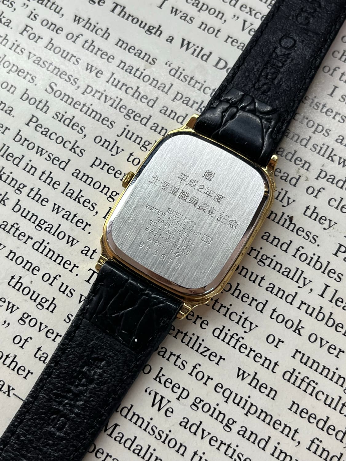 SEIKO CHARIOT 골드 탱크 쿼츠 상품이미지5