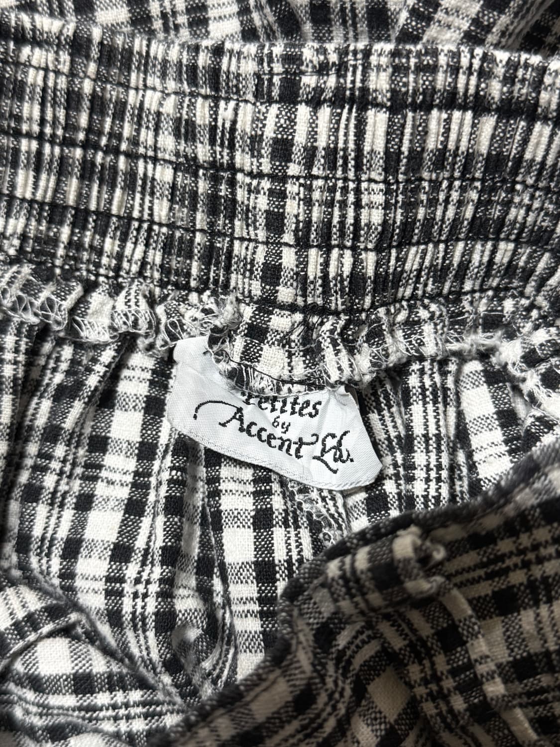 빈티지 체크 반바지 상품이미지4