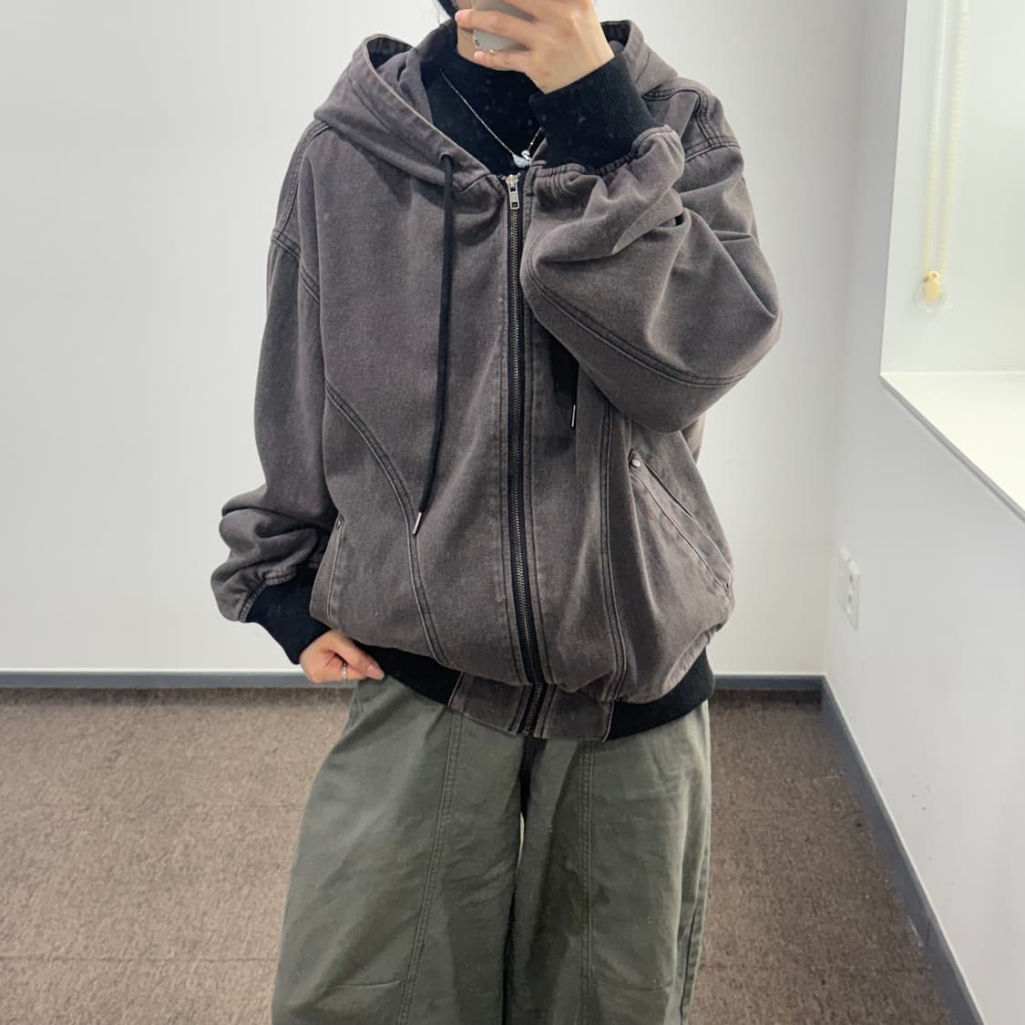 Supersub 슈퍼서브 차콜 후드집업 상품이미지1