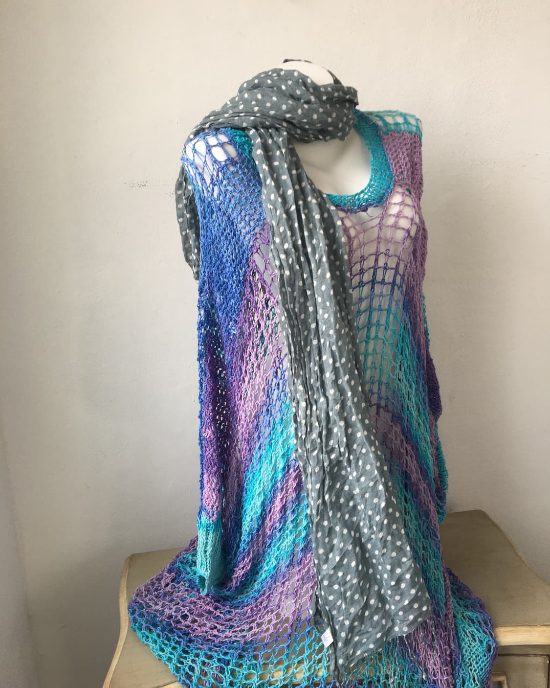 dot pattern scarf 상품이미지4