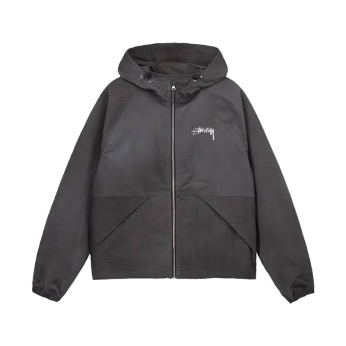 [M] 스투시 웨이브 다이 비치 쉘 자켓 블랙 상품이미지1