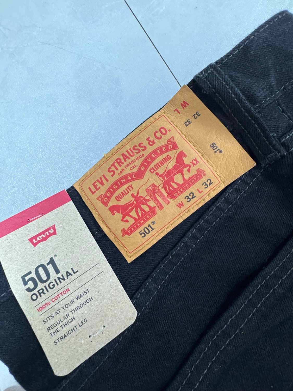 리바이스 501 블랙진 상품이미지3