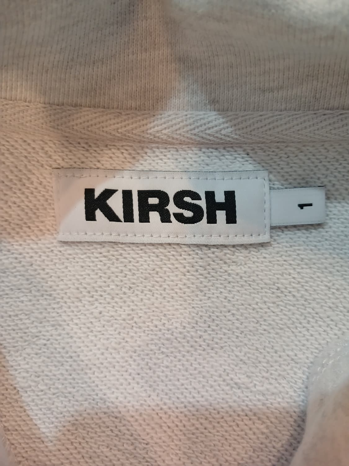 (사이즈1,90)KIRSH 키르시 체리스웻셔츠 라이트그레이 상품이미지8