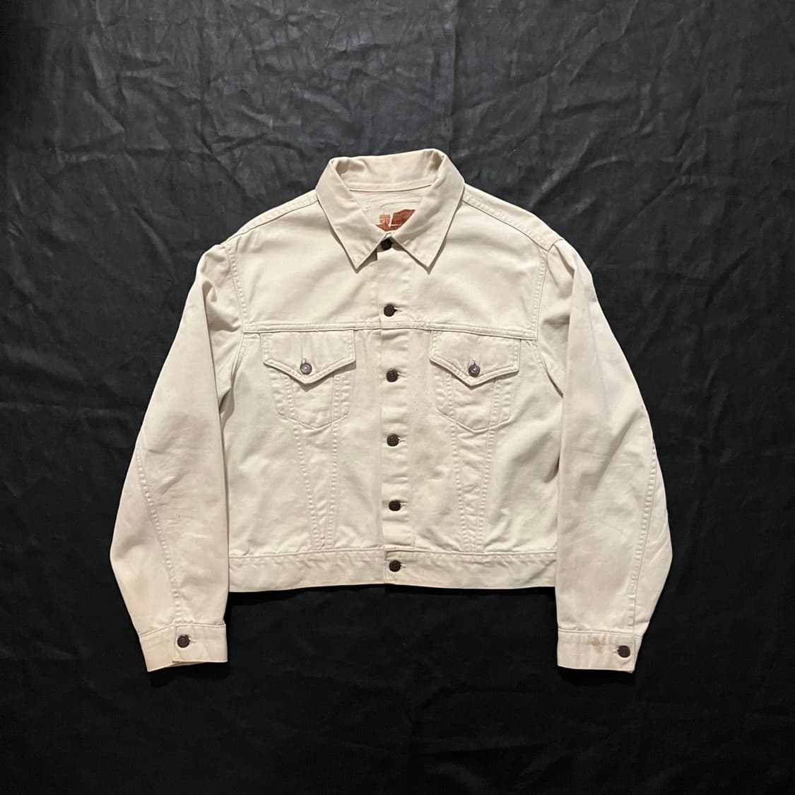 🇺🇸 60s USA 리바이스 Levis 840b 화이트 트러커 자켓 상품이미지1