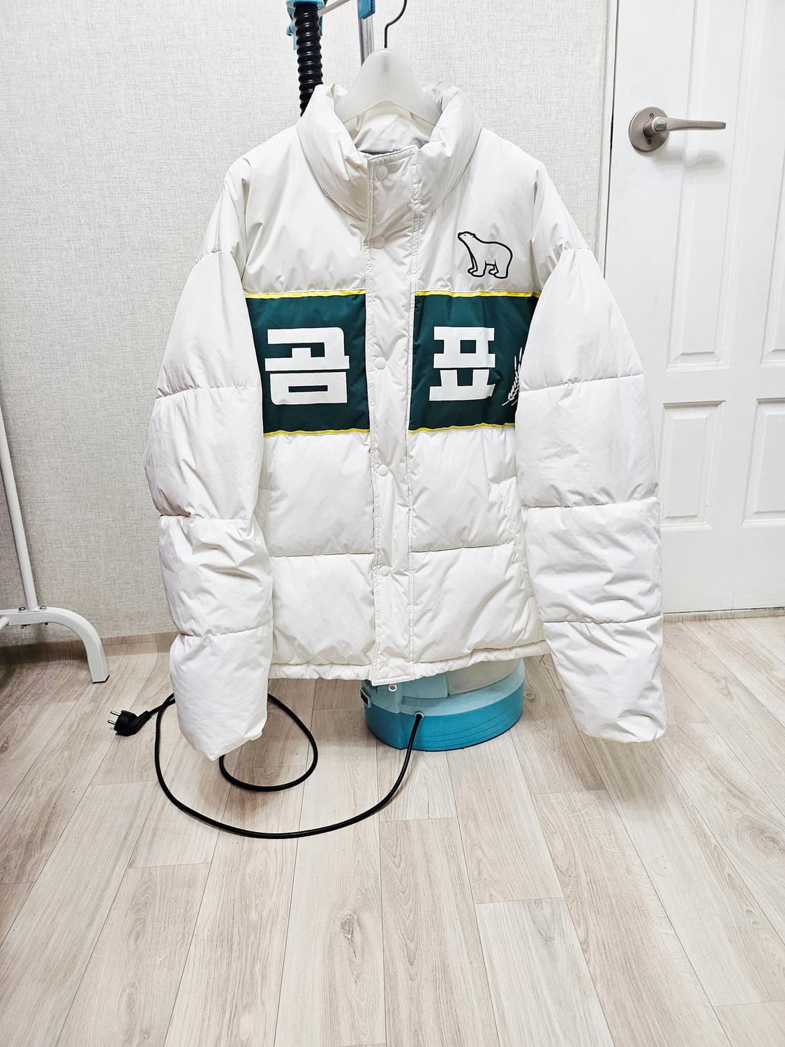 (110~115)2XL ☆우주매물☆ 곰표 4XR 2중지퍼 [화이트] 패딩 상품이미지1