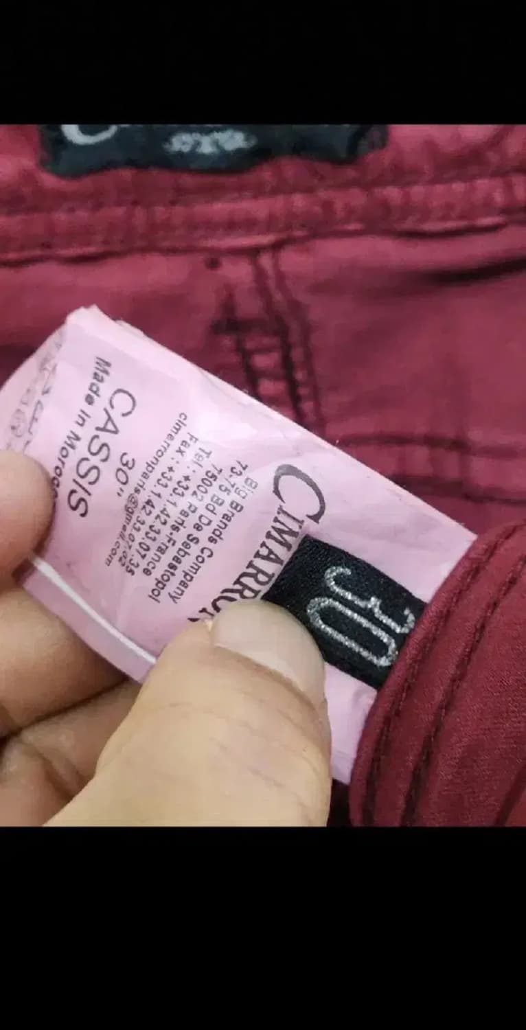 (29) 시마론 면바지 버건디 스판 치노팬츠 매장판  상품이미지4