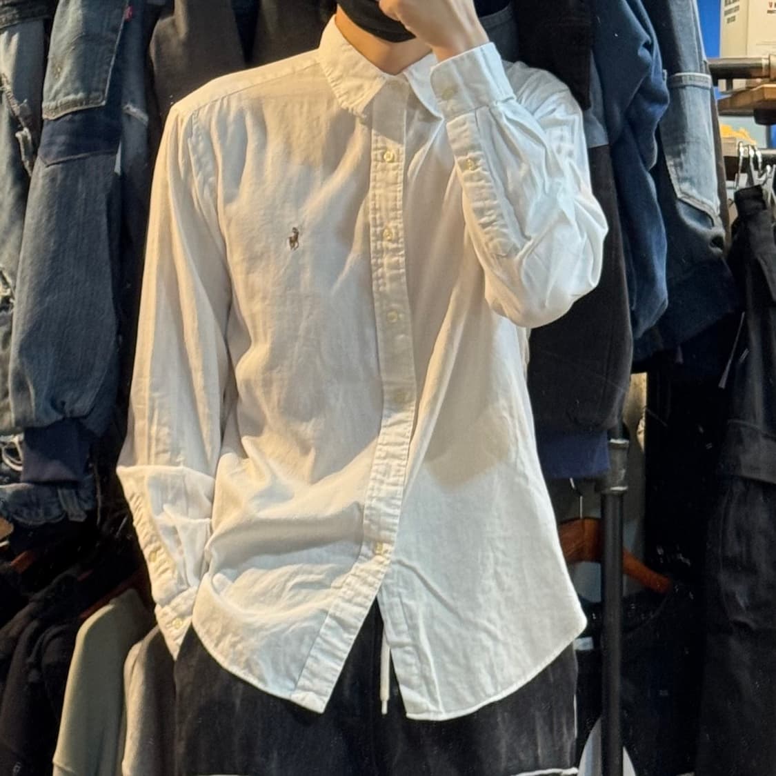[No.9]Polo 폴로 화이트 긴팔셔츠 상품이미지3