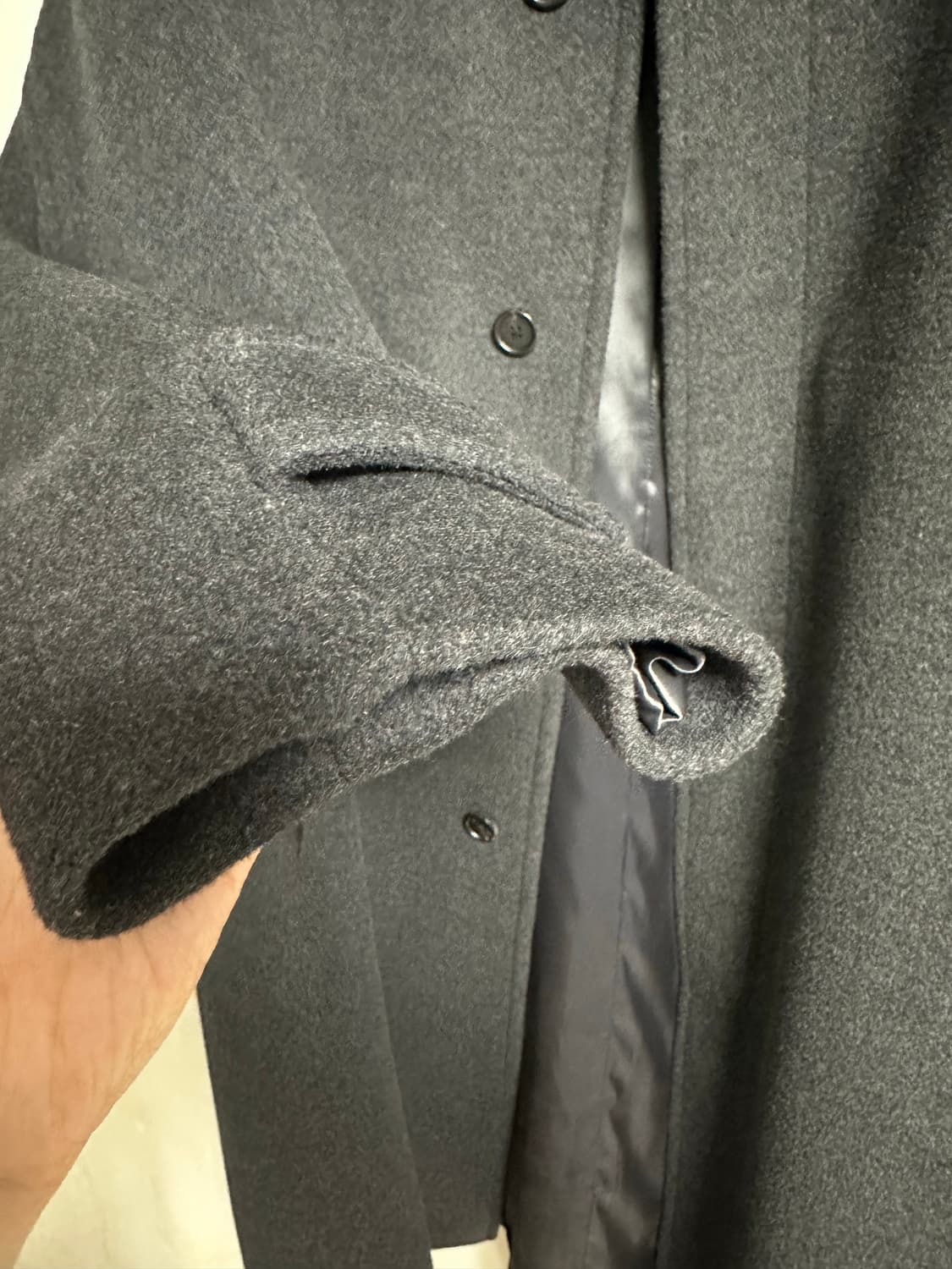 브라운야드 23fw 발마칸 코트 (차콜) 5사이즈 판매 상품이미지3