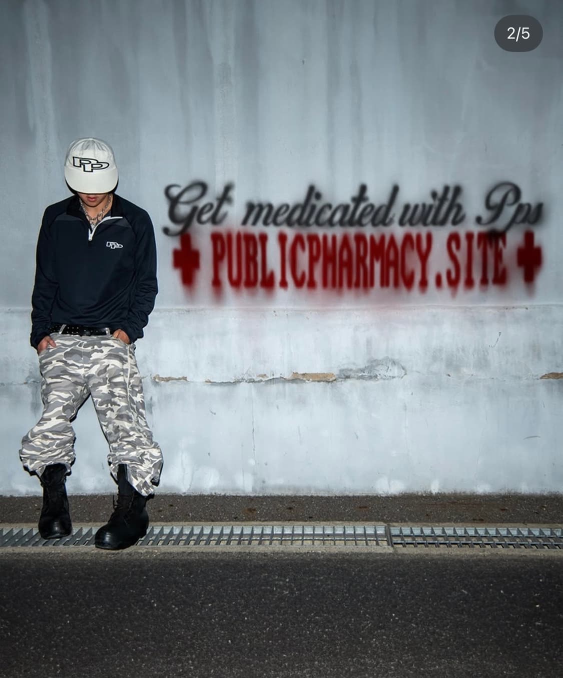 퍼블릭 파머시 화이트 카모 M 상품이미지1