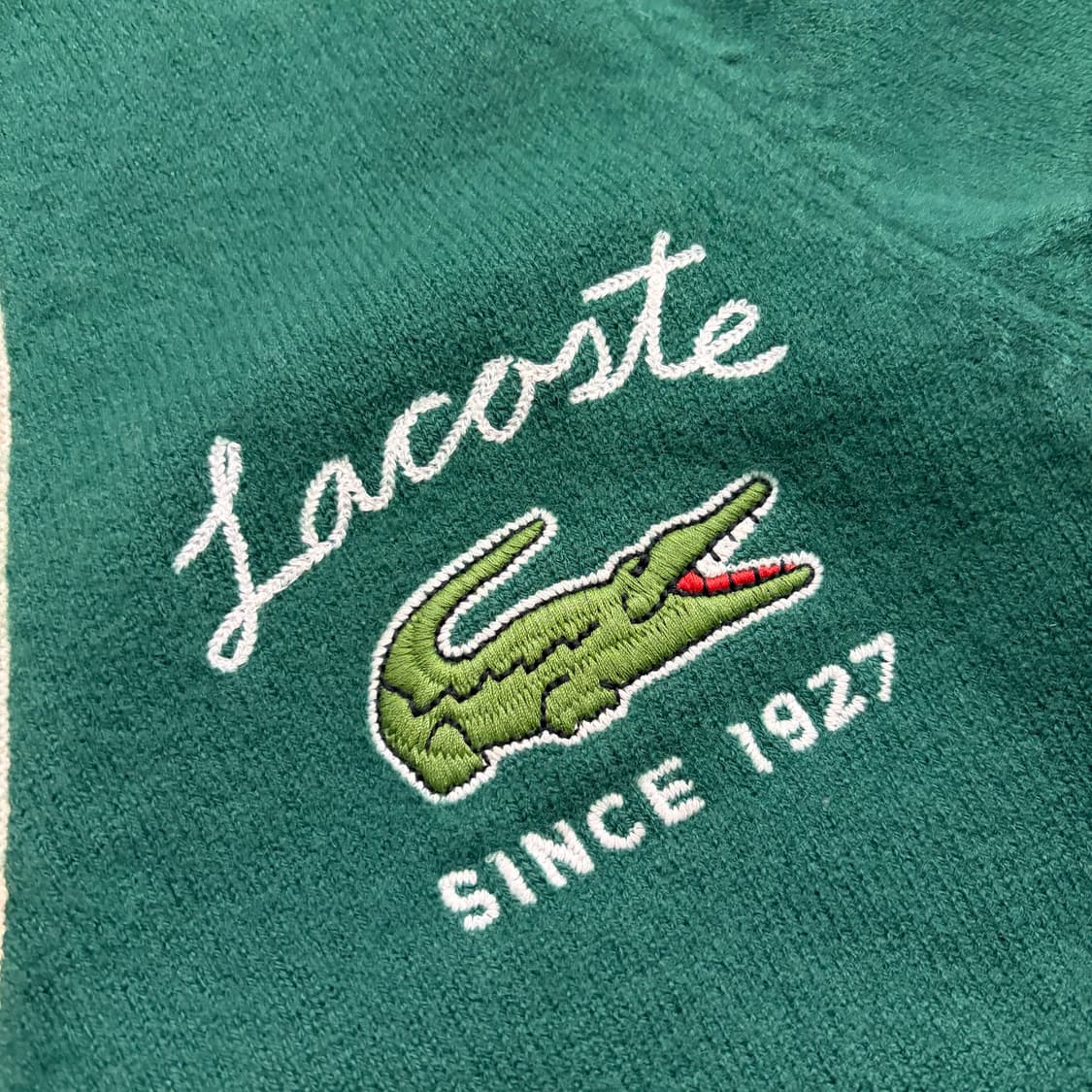 [95] 라코스테 울 그린 가디건 C424 상품이미지5