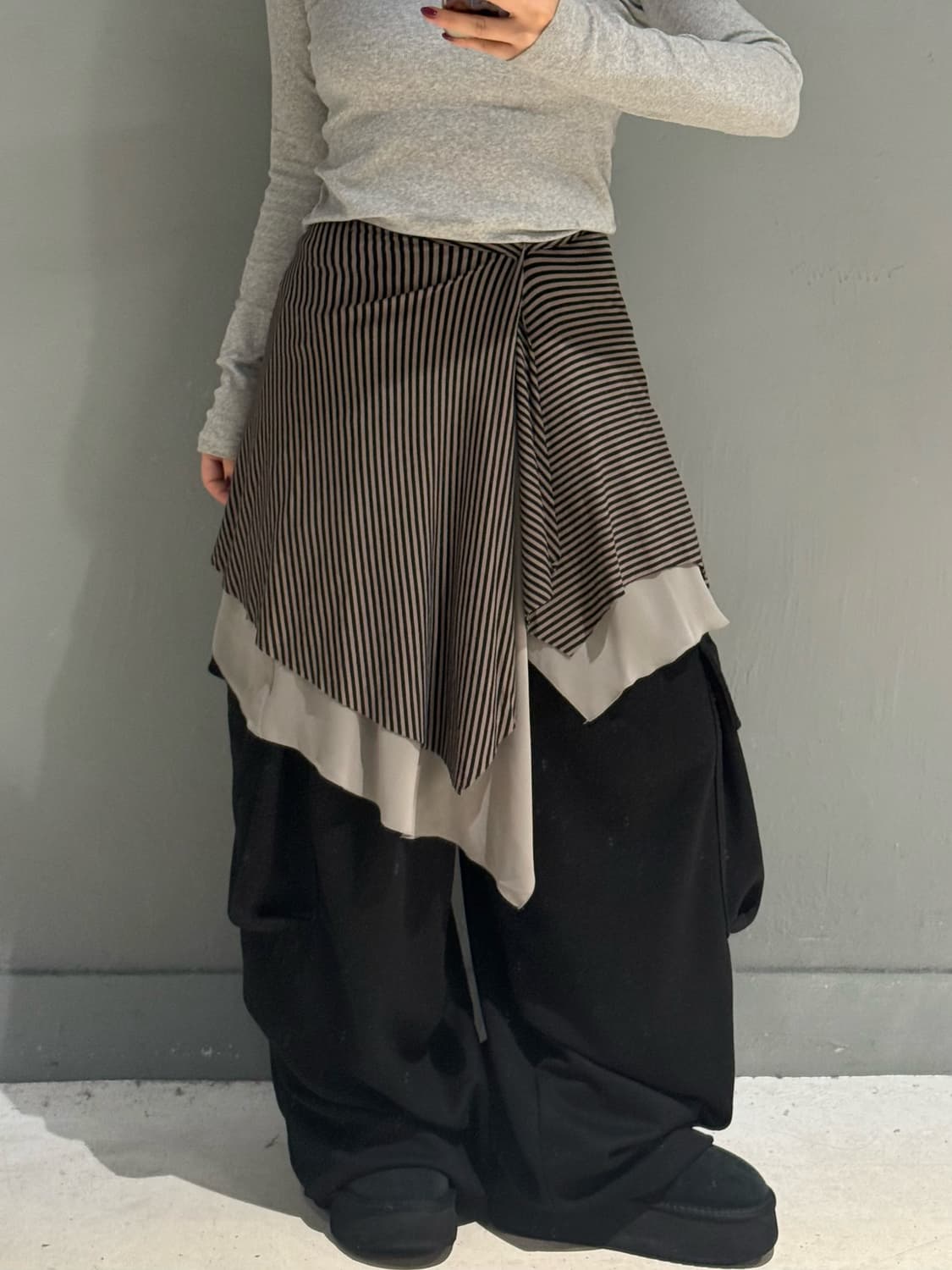 unbalance layered detail skirt 상품이미지2