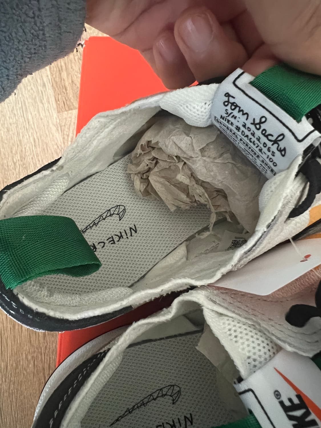 265)정품 새상품 나이키X톰삭스 제너럴 퍼포즈 슈파인 그린 상품이미지5