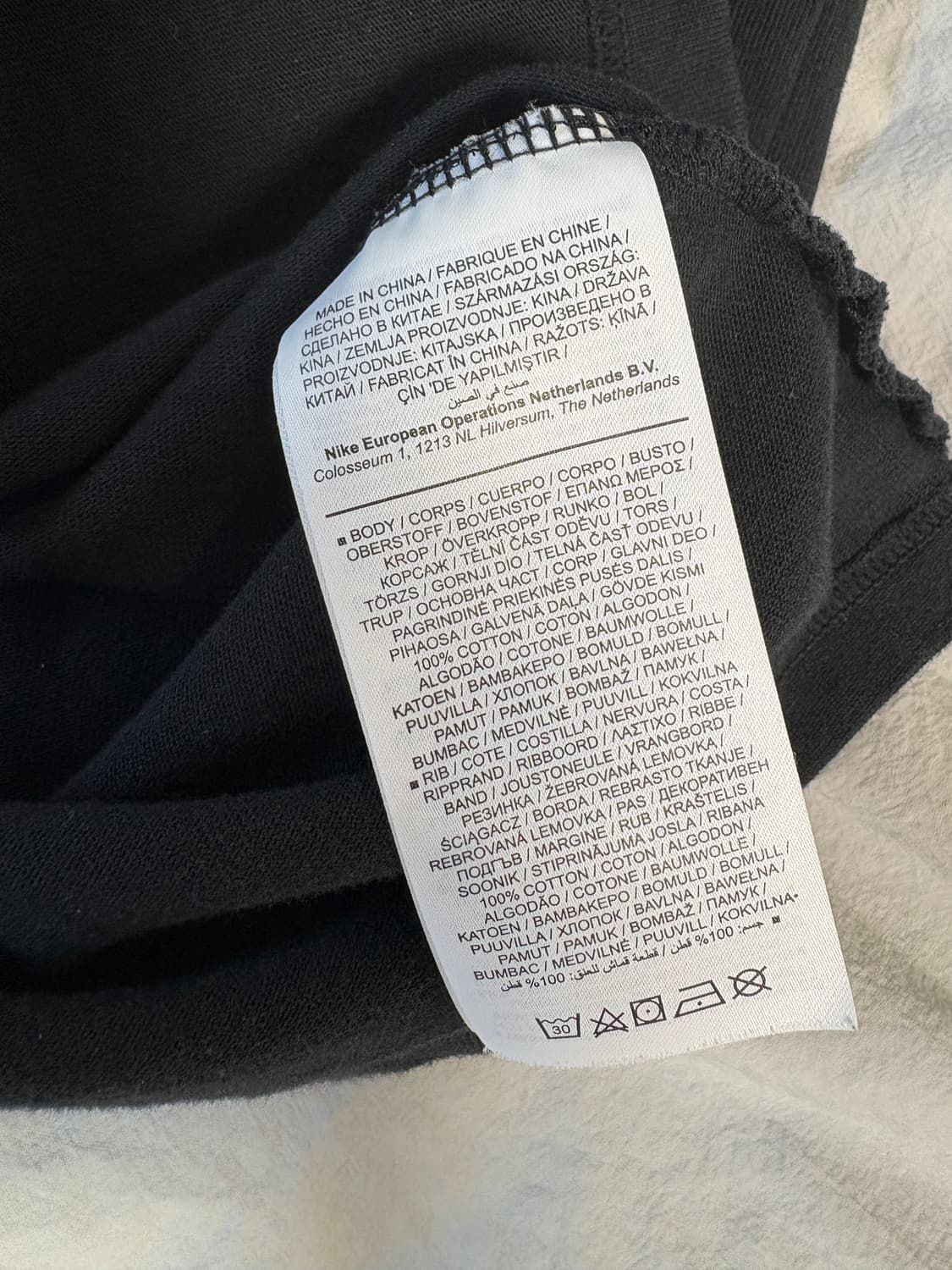 [M] 나이키 X 스투시 롱슬리브 블랙 상품이미지5