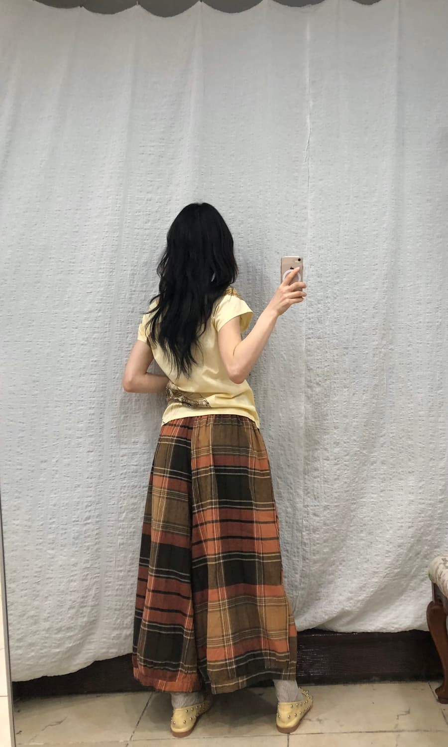 Check curve fit pants 상품이미지5