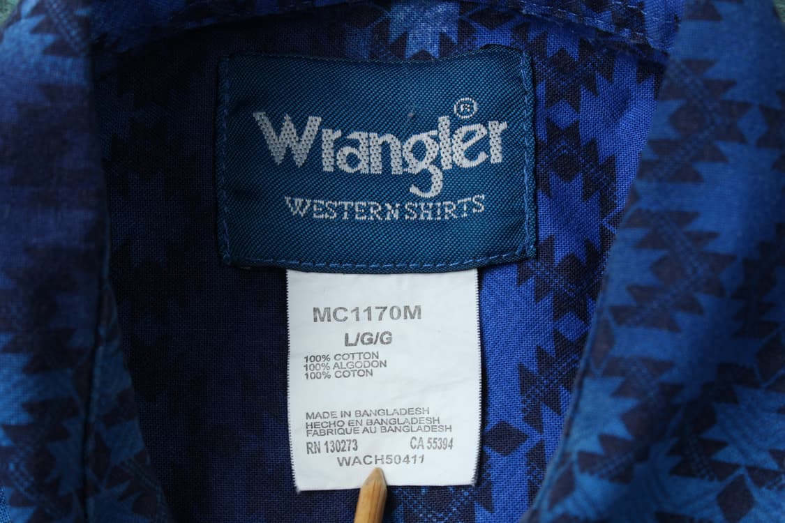 90년대 아메리칸 빈티지 랭글러 웨스턴 셔츠 상품이미지3
