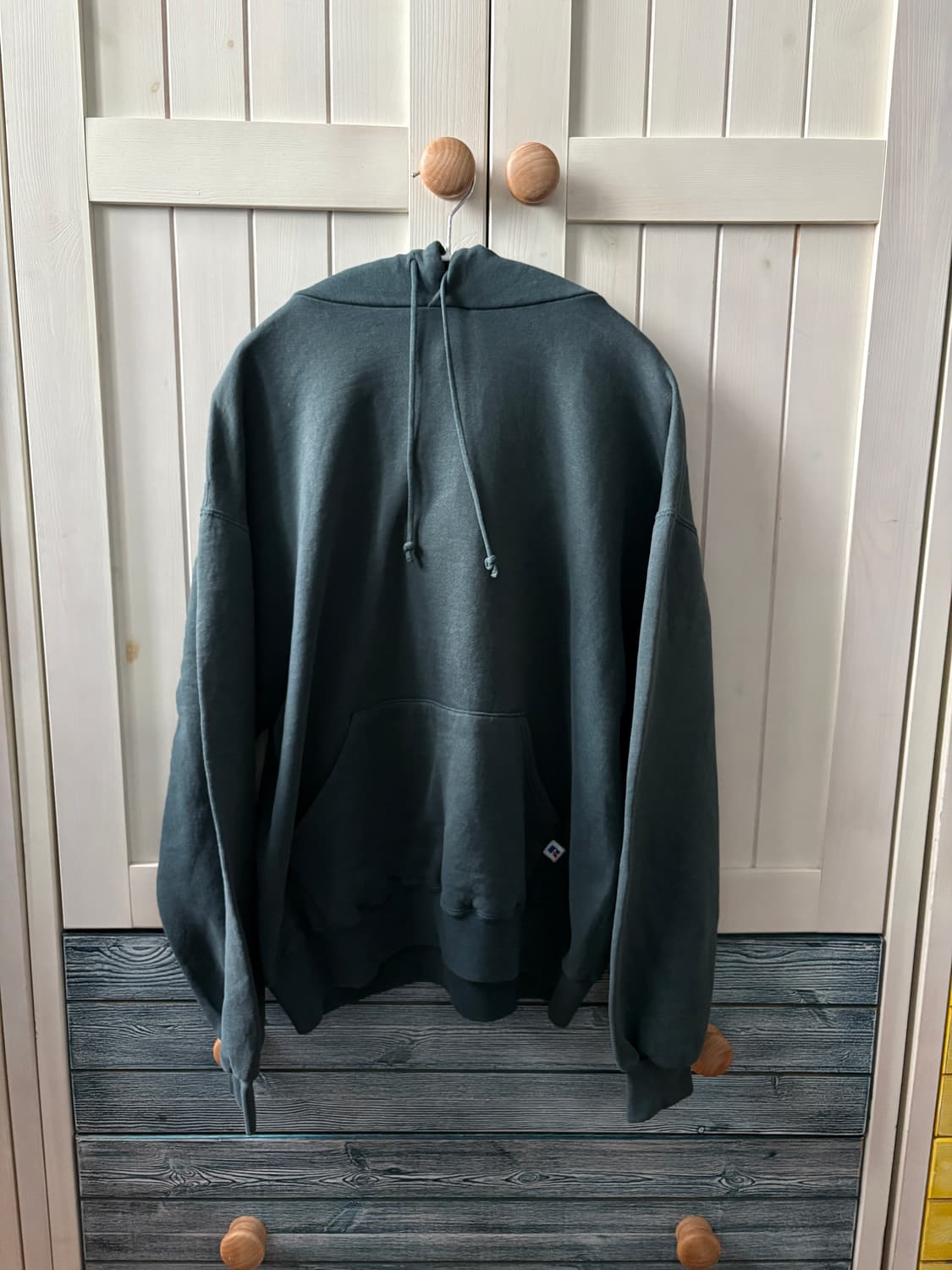 90s 미제 usa 러셀 후드 다크 그린 L 라지사이즈 상품이미지1