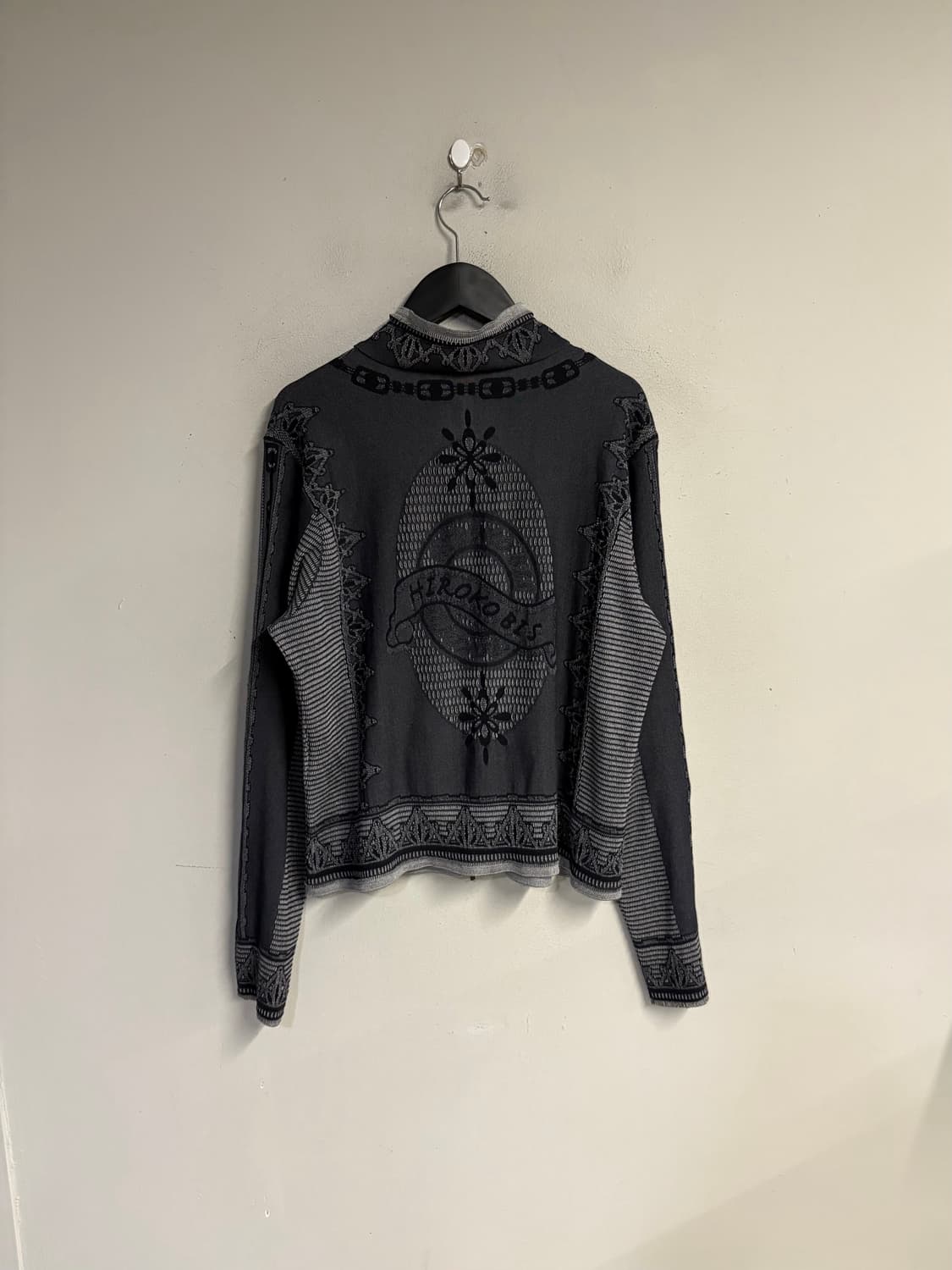 HIROKO BIS jacquard zip up cardigan 상품이미지4