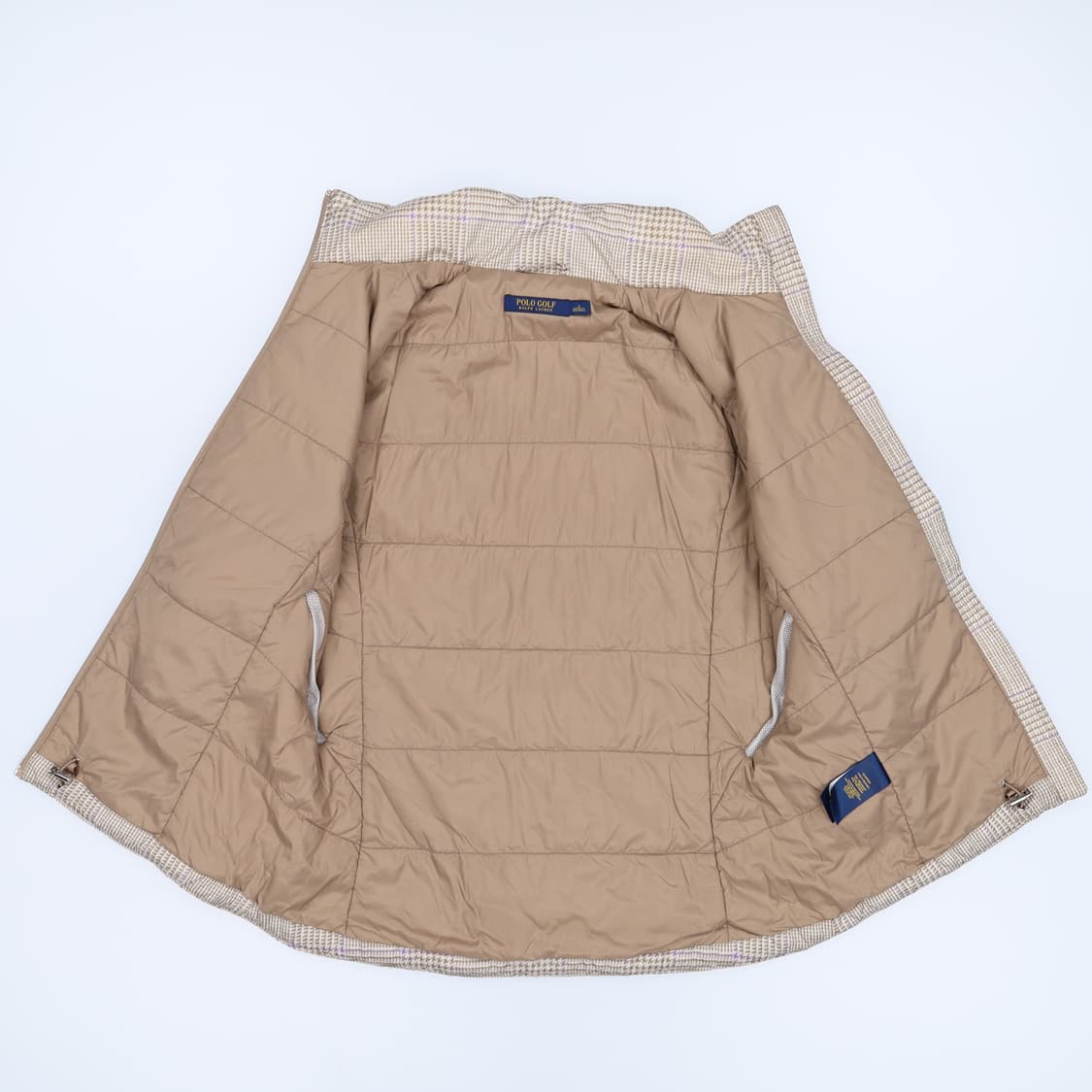 [S] 신형 폴로 골프 하운드투스 체크 경량 패딩 스윙 점퍼 3858 상품이미지3