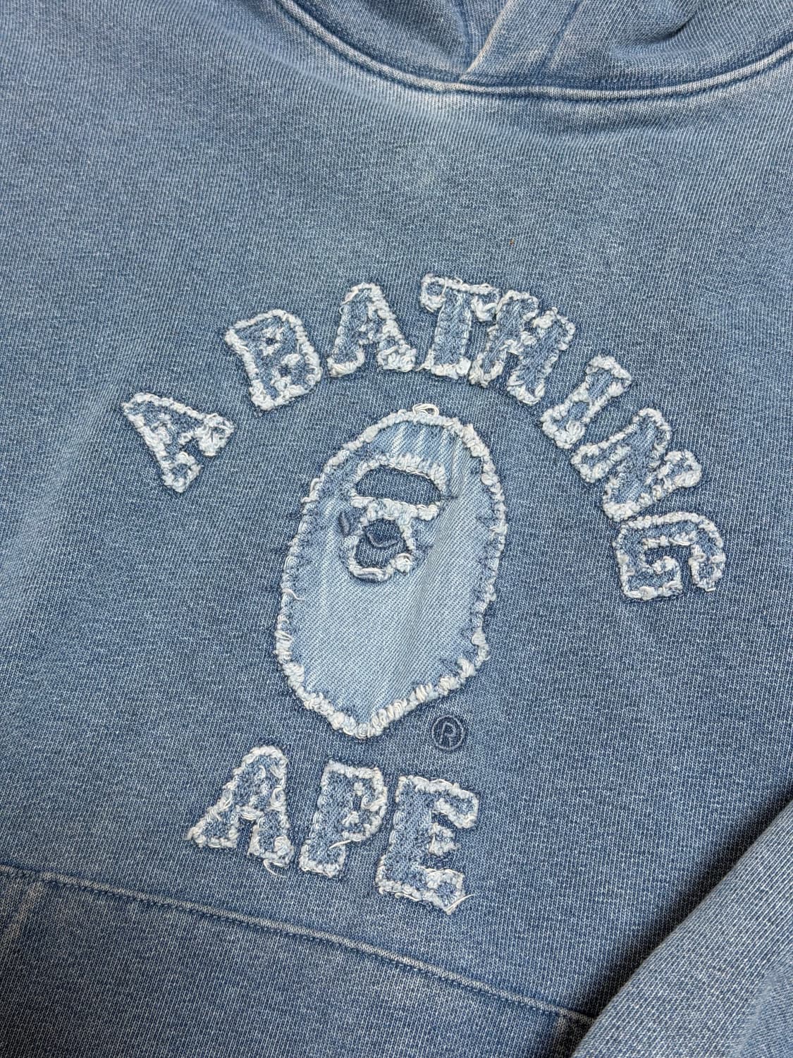 베이프 인디고 컬리지 후드티 s 상품이미지3